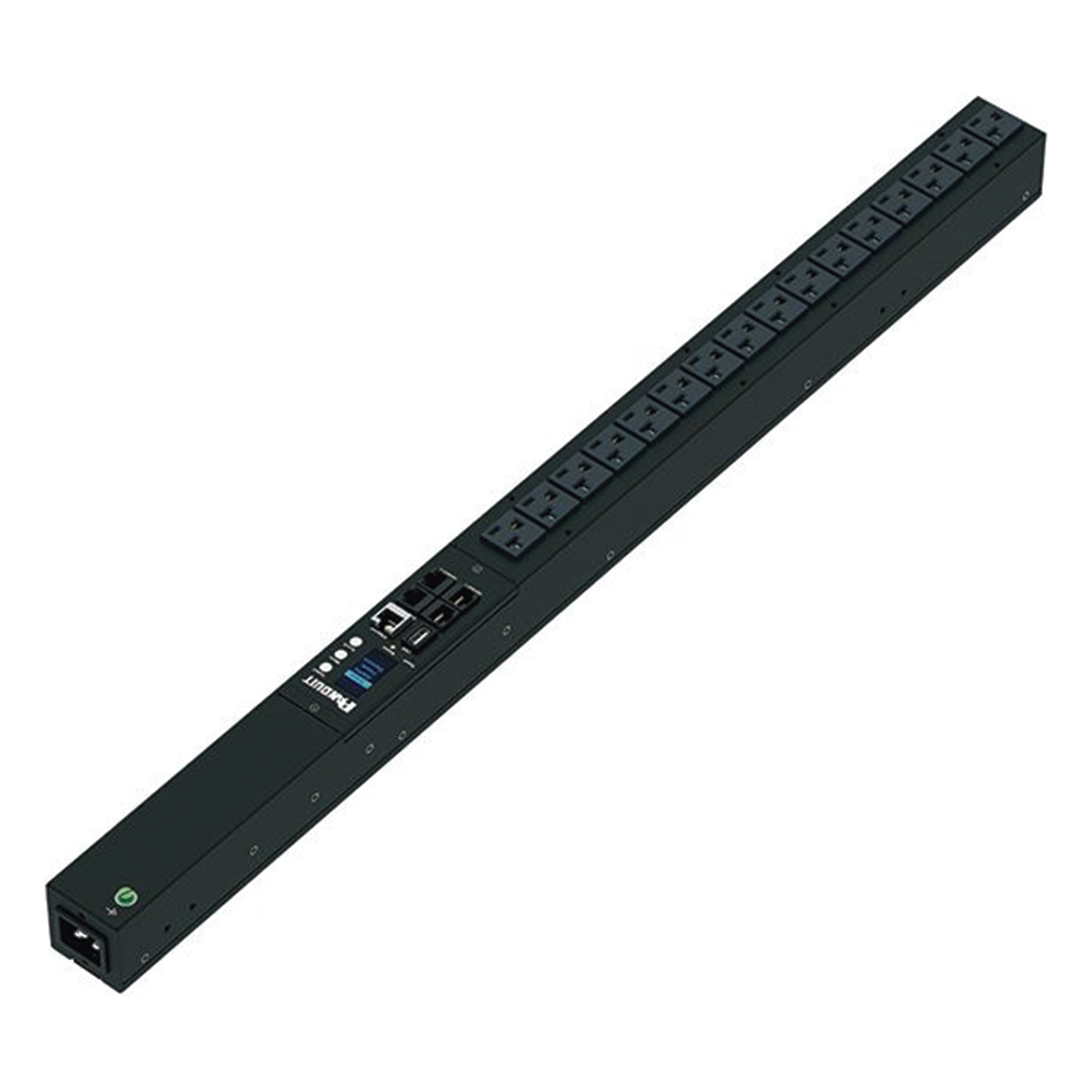 PDU Monitoreable / 16 Salidas NEMA 5-20R / Entrada NEMA 5-15P / 120 Vca / 15 A / 1.4 kVA / Instalación Vertical