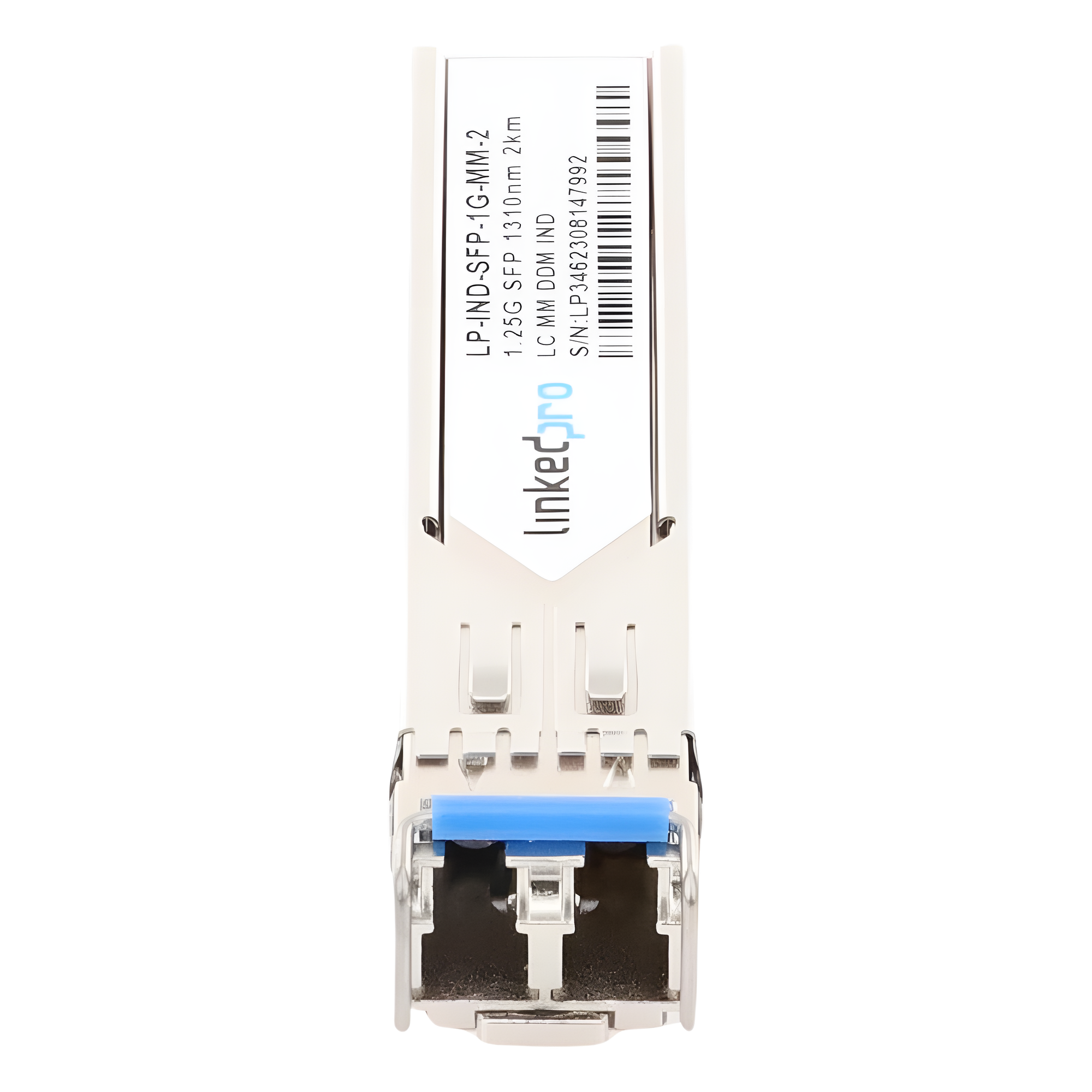 Transceptor SFP Industrial / Multimodo 1310 nm / 1.25 Gbps / 1000BASE-SX / LC/UPC Dúplex / DDM / Alcance 2 km (1.2 mi)