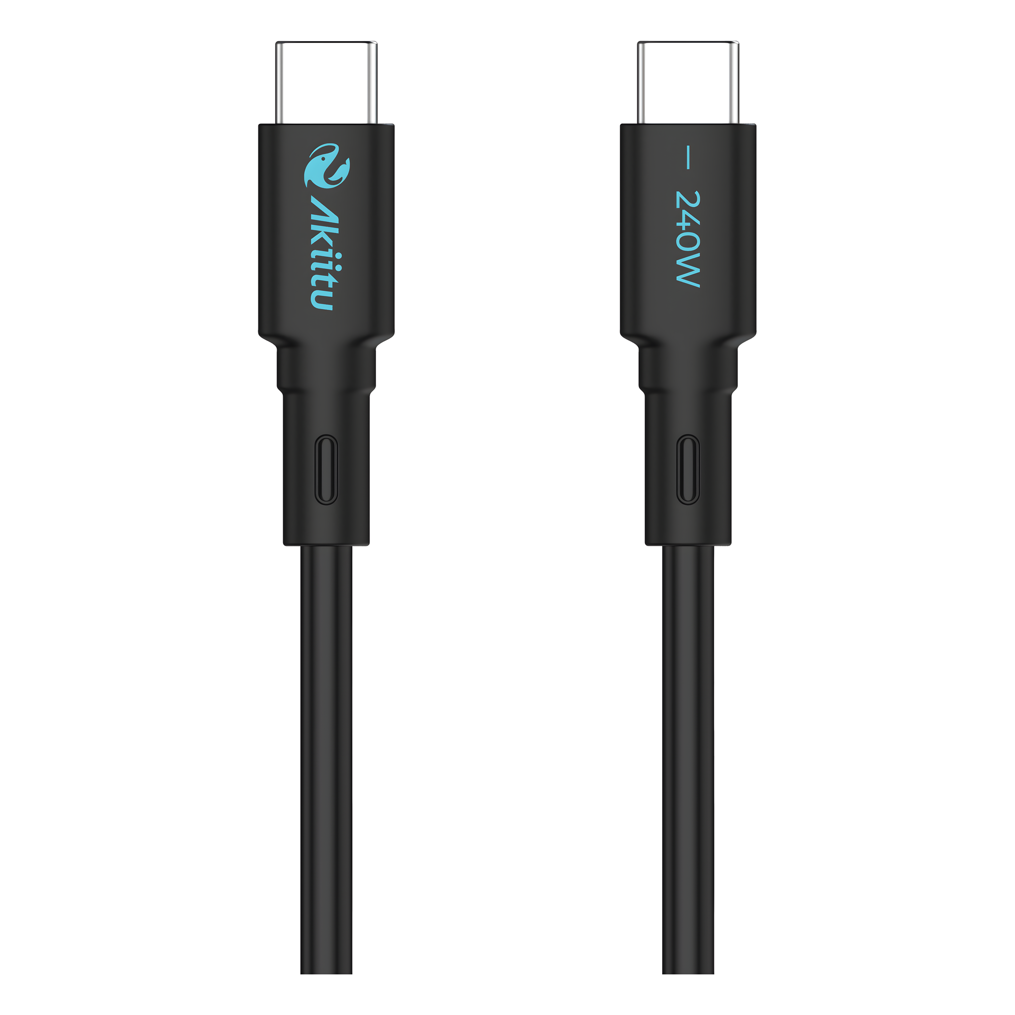 Cable de Carga USB-C a C / 240W / GaN / 480 Mbps / 1 m (3.28 ft) / Magnético / Silicona Médica / Aluminio Anodizado — EZVIZ · SKU AK-PAC24SM-S