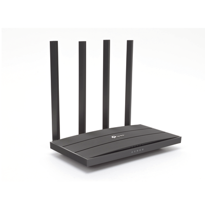 Router Wi-Fi 5 / AC1200 / Dual Band / 4 Puertos LAN Gigabit / 4 Antenas Fijas / OneMesh / AgiNet — TP-LINK · SKU ARCHERC6
