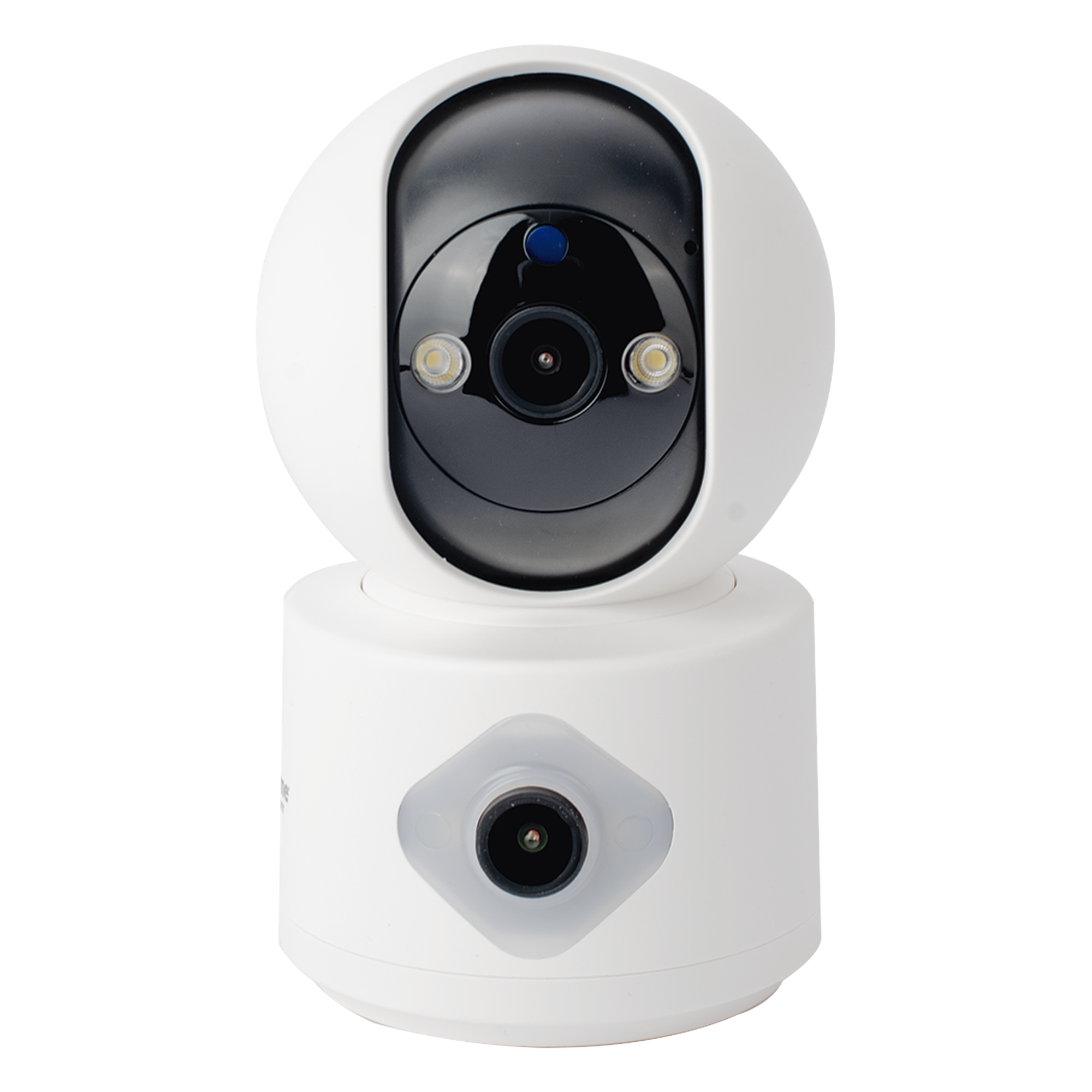 Cámara IP WiFi / Doble Lente 3MP / Pan 320° / Tilt 70° / Autoseguimiento / IR 10 m (32.8 ft) / Audio Bidireccional / microSD 128GB — SMARTHOME BY EPCOM · SKU SCAM3DB