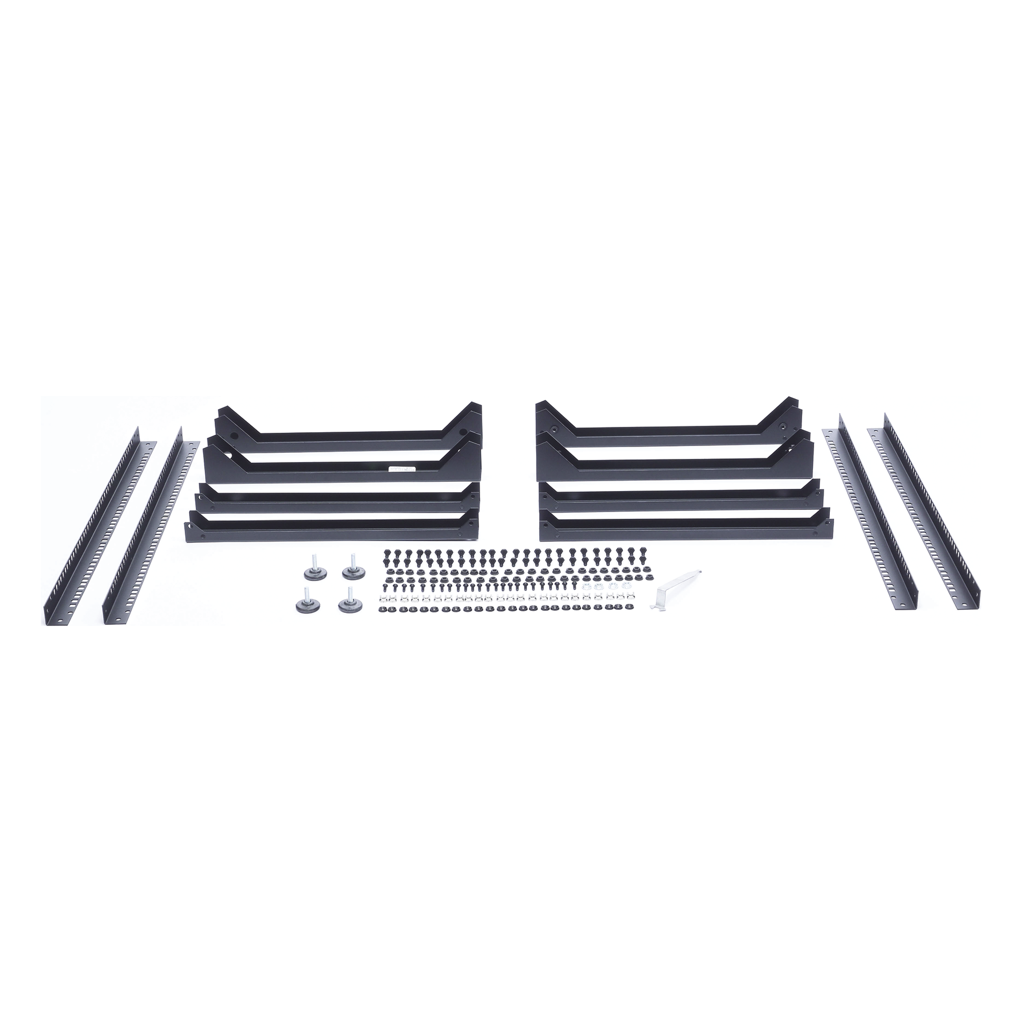 Rack Abierto de 4 Postes / 14 Unidades / Profundidad 510 mm / Montaje Pared o Piso / Acero 9.3 kg
