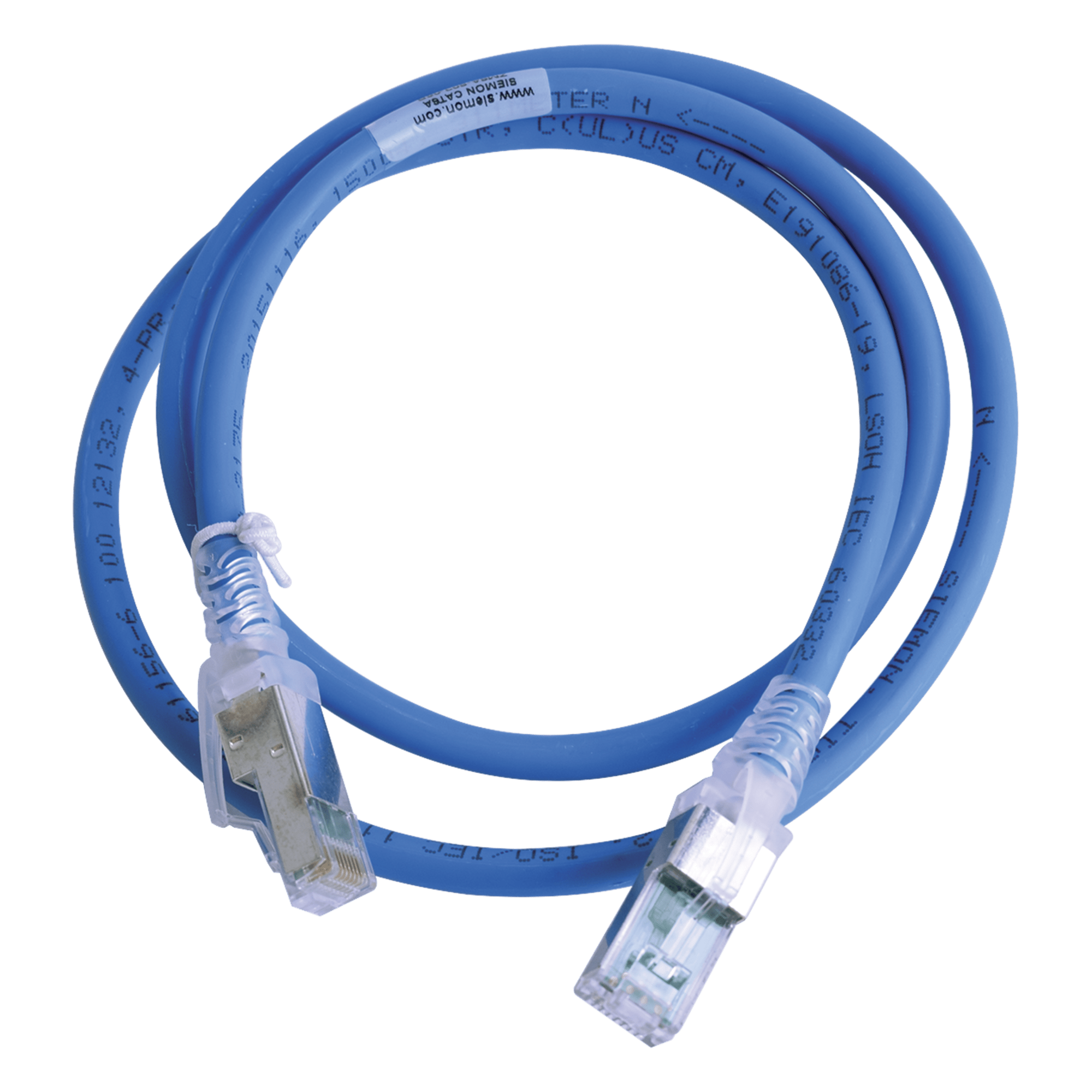 Patch Cord Cat6A S/FTP / CM/LS0H / 0.91 m (3 Pies) / Blindaje S/FTP / Botas Ultra Delgadas / UL2043 / PoE+ / Azul — SIEMON · SKU ZM6A-S03-06B