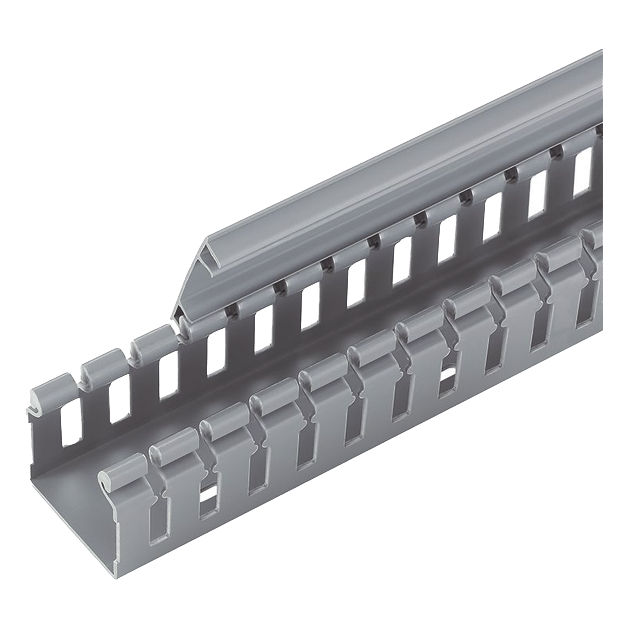 Canaleta Ranurada Tipo H / 55.1 mm Ancho / 50.3 mm Alto / 6 ft (1.8 m) Largo / PVC Libre de Plomo / UL94V-0 — PANDUIT · SKU H2X2LG6
