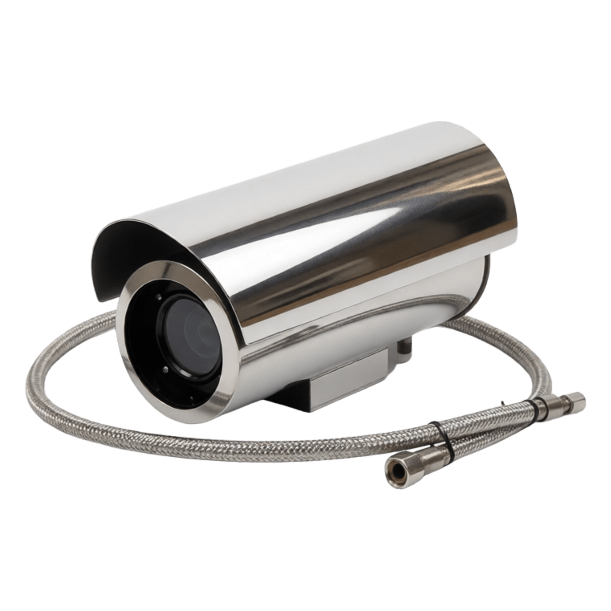 Gabinete Protector IP68 / Acero Inoxidable Dual / Operación hasta 80°C / Sistema de Enfriado por Aire / Vidrio Frontal 65 mm
