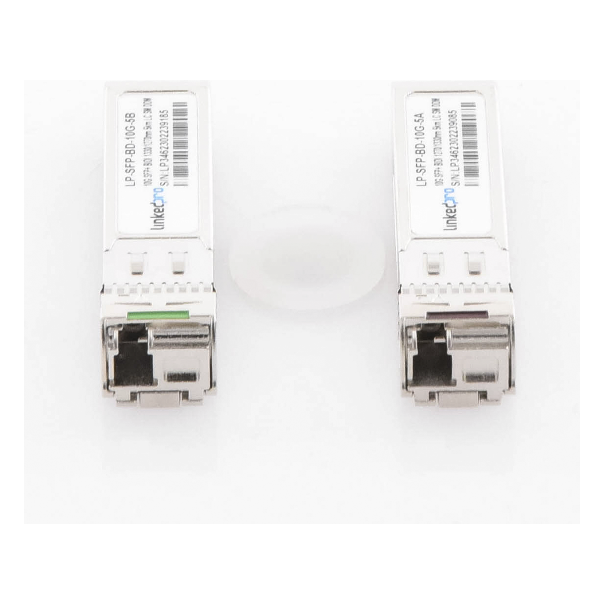 Transceptor Óptico SFP+ Bidireccional / 10 Gbps / Monomodo 1270 & 1330 nm / Alcance 5 km (3.1 mi) / Conector LC/UPC Simplex / DDM / Hot-Pluggable