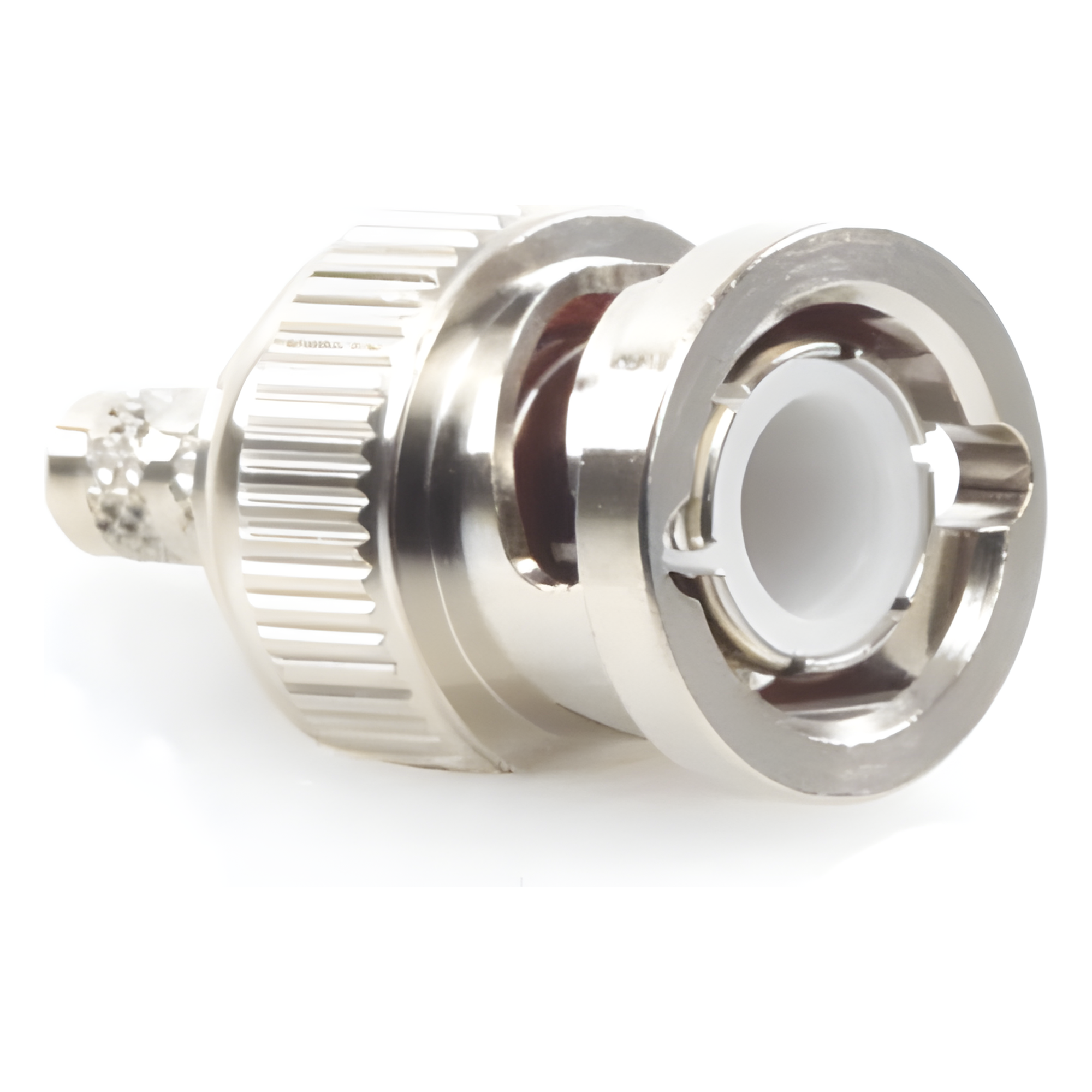 Conector BNC Macho / Anillo Plegable / Bronce Niquelado / Contacto Oro / Para LP-195, LMR-195, RG-58/U, RG-142/U