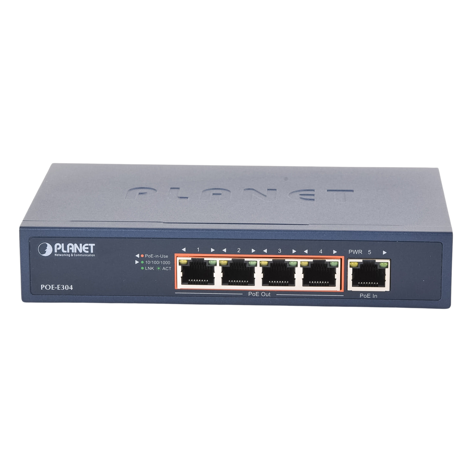 Extensor Ultra PoE de 65 Watts Con 4 Puertos Gigabit de Salida 802.3 af/at