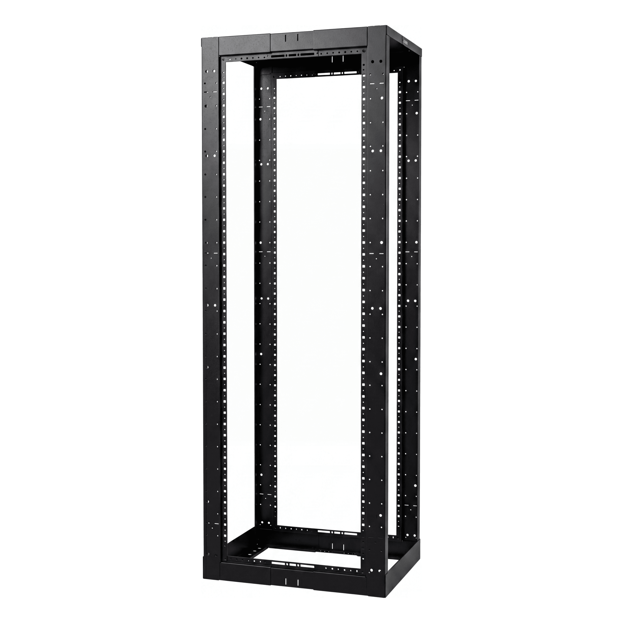 Rack de Cuatro Postes / 19 Pulgadas / Profundidad Ajustable 23 a 42 Pulgadas / 45 Unidades de Rack / Capacidad 907.2 kg (2000 lbs) / Acero Soldado