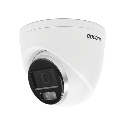 Turret TURBOHD 3K (5 Megapixel) / Lente 3.6 mm / Micrófono Integrado / Imagen a Color 24/7 (ColorVu) / 40 mts Luz Blanca / Exterior IP67 / dWDR / 4 Tecnologías — EPCOM PROFESSIONAL · SKU E3K-TURBO-CX