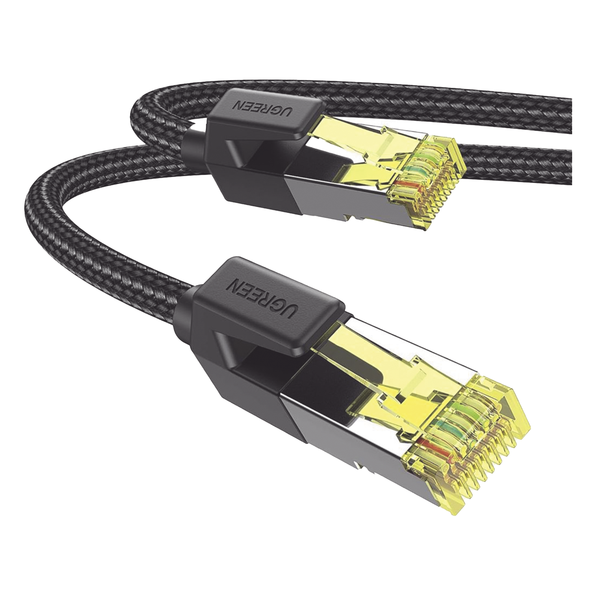 Cable Ethernet Cat7 / Blindaje F/FTP / 10 Gbps / 600 MHz / 5 m (16.40 ft) / Malla Nylon