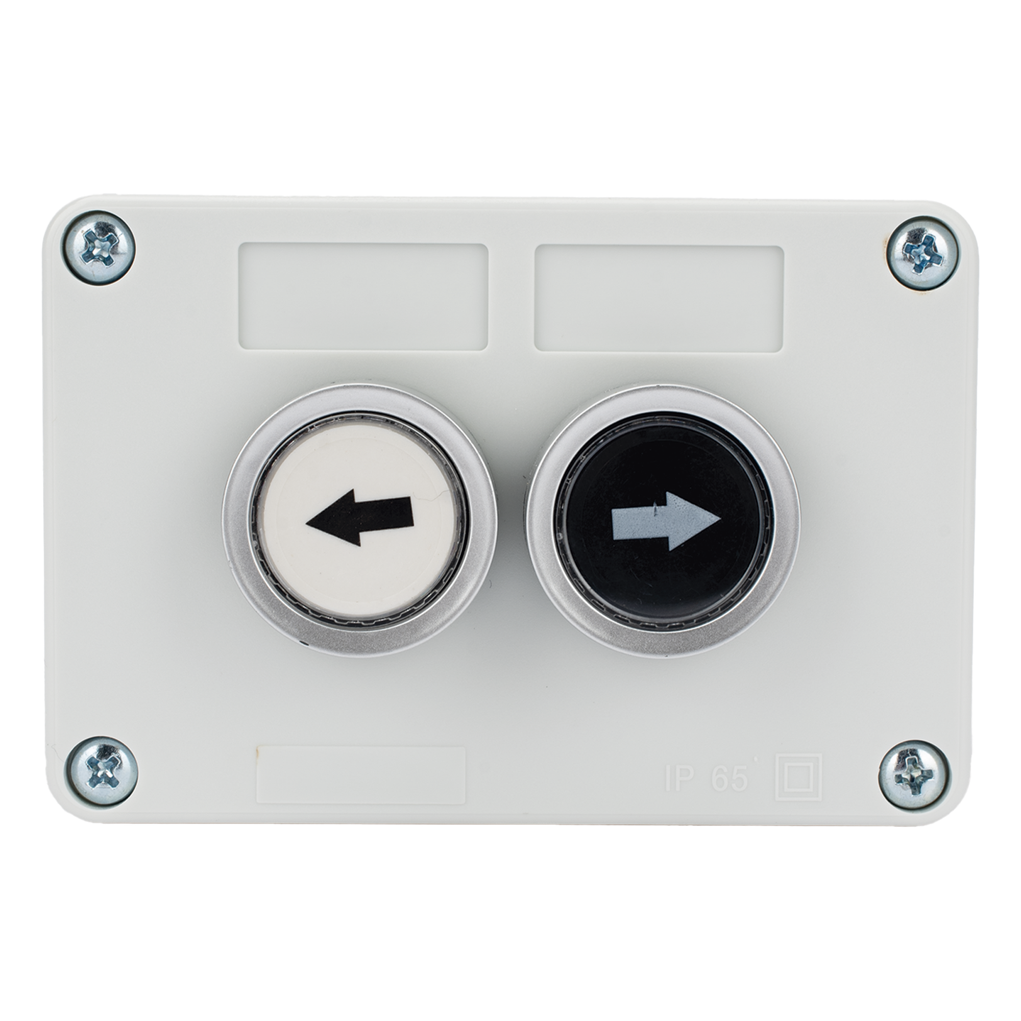 Botonera doble / IP40 / NO / 24VDC / 106 x 72 x 58 mm / 4.2 x 2.8 x 2.3 in — ACCESSPRO · SKU XBS-SW-22