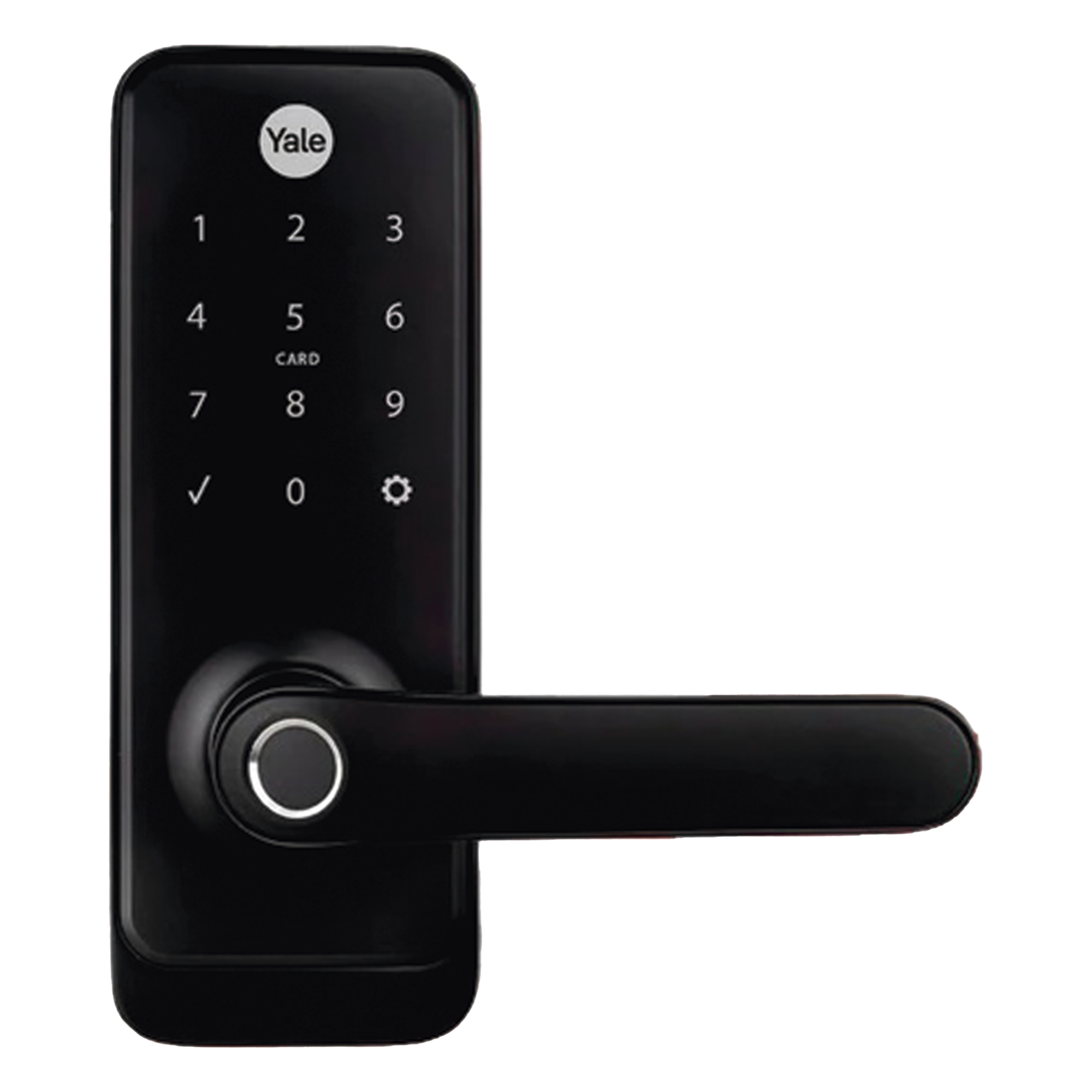 Cerradura Digital Inteligente / Huella Digital y Tarjeta de Proximidad / Código y Llave Mecánica / Alcance Zigbee 20 m (65.6 ft) / Control Remoto vía App / Compatible con Alexa y Google Home — YALE-ASSA ABLOY · SKU MX81865