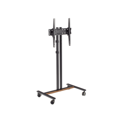 Soporte Móvil para Pantalla | Compatibilidad VESA 200x200 hasta  600x400 / Ruedas con Frenos / Ajuste de Altura y Ángulo / Soporte para TV de hasta 55 Pulgadas / Capacidad de Peso 35 kg