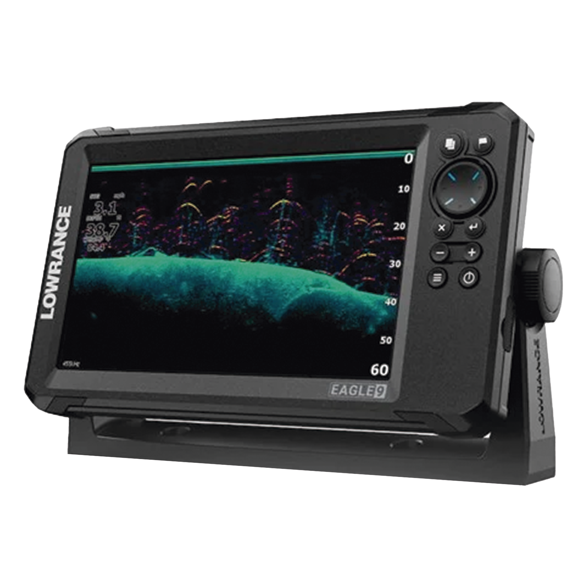 Ecosonda / Pantalla IPS 9 pulgadas / Transductor 50/200 kHz y 455/800 kHz / CHIRP y DownScan / C-MAP Discover