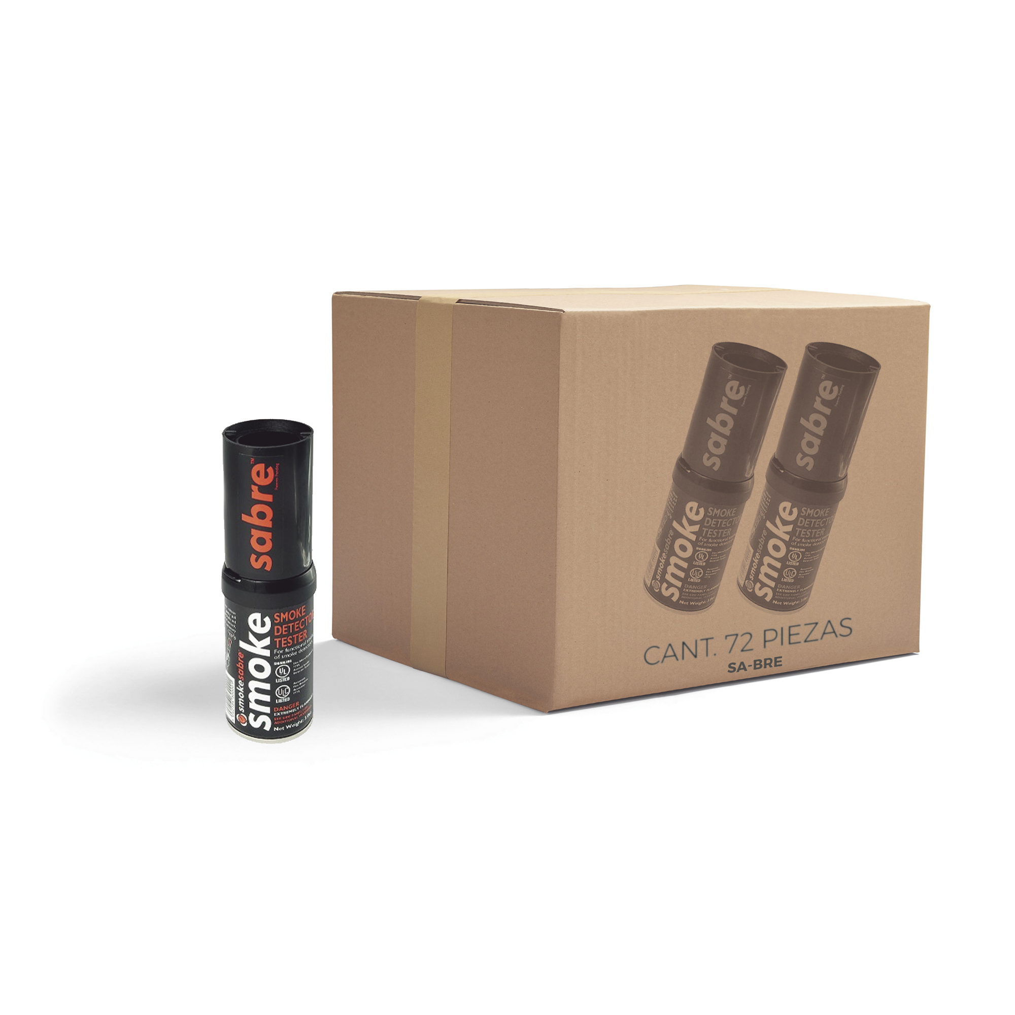 Latas de Humo Sintético / 72 Unidades / Uso Manual / 100% Biodegradable / Sin Silicona / UL/ULC Listado — SDI · SKU SABRE-BP