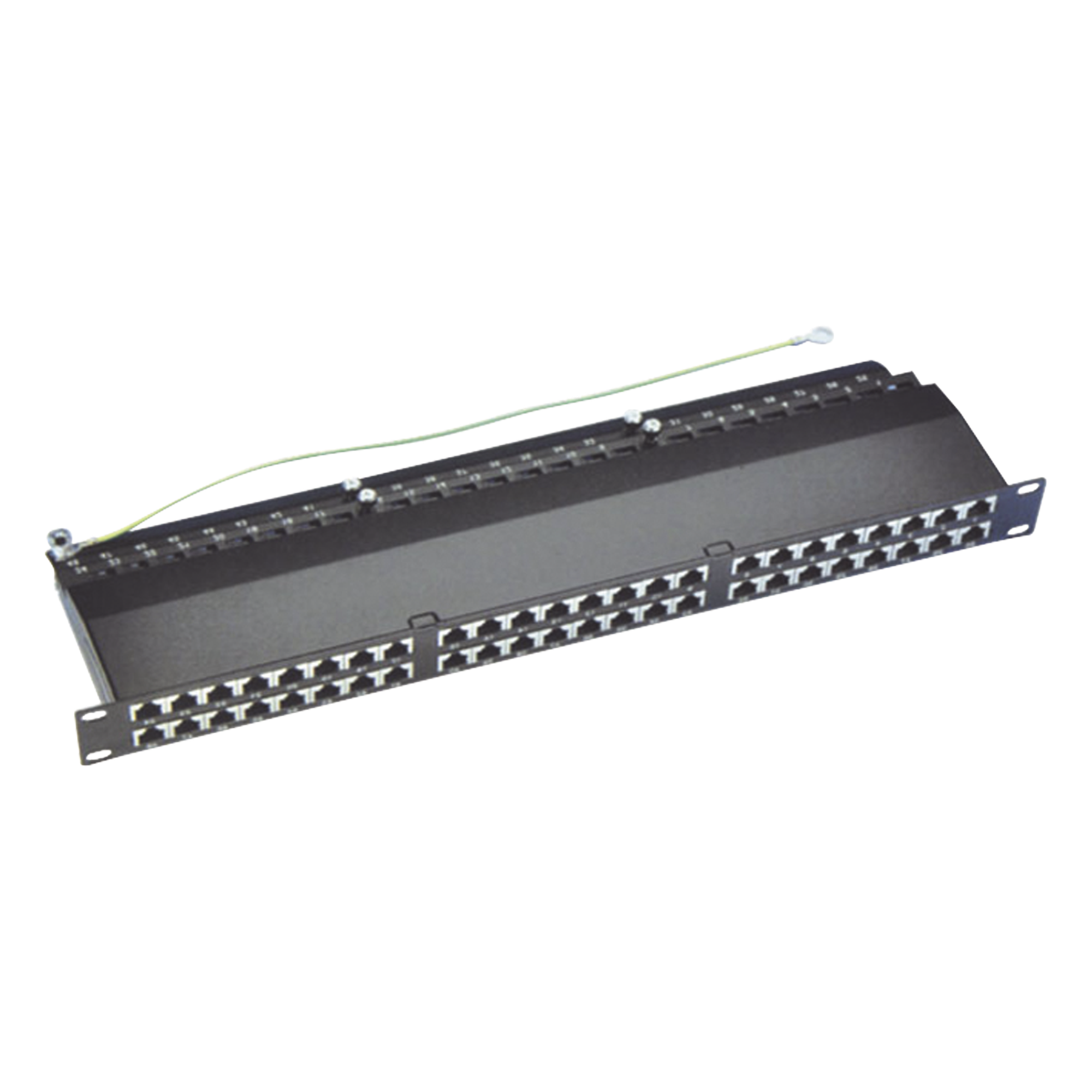 Panel de Parcheo Precargado / 48 Puertos / Cat6A Blindado / 1U Rack / T568A-B — LINKEDPRO BY EPCOM · SKU LPPPCS6A48P