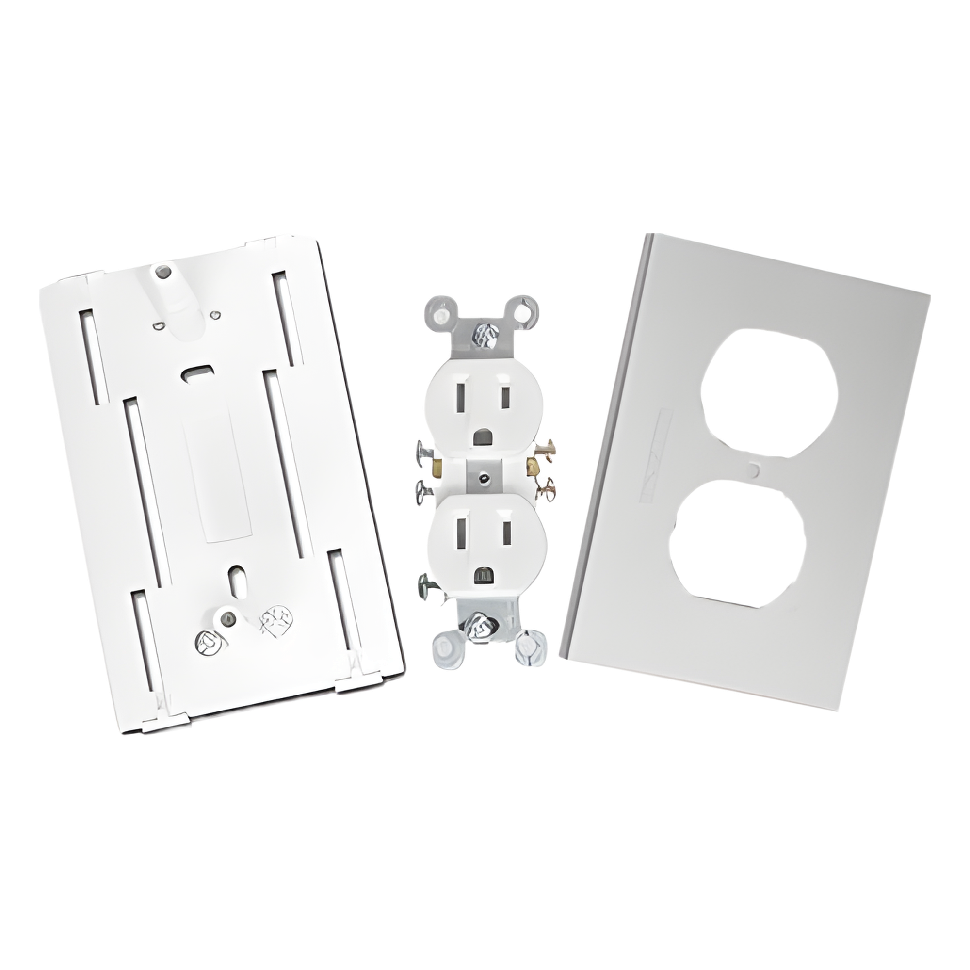 Contacto Eléctrico Dúplex / Soporte Universal ABS / Tapa Aluminio Anodizado / -40°C a 120°C / NOM-001-SEDE-2005 — THORSMAN · SKU INKA-100-DUPLEX