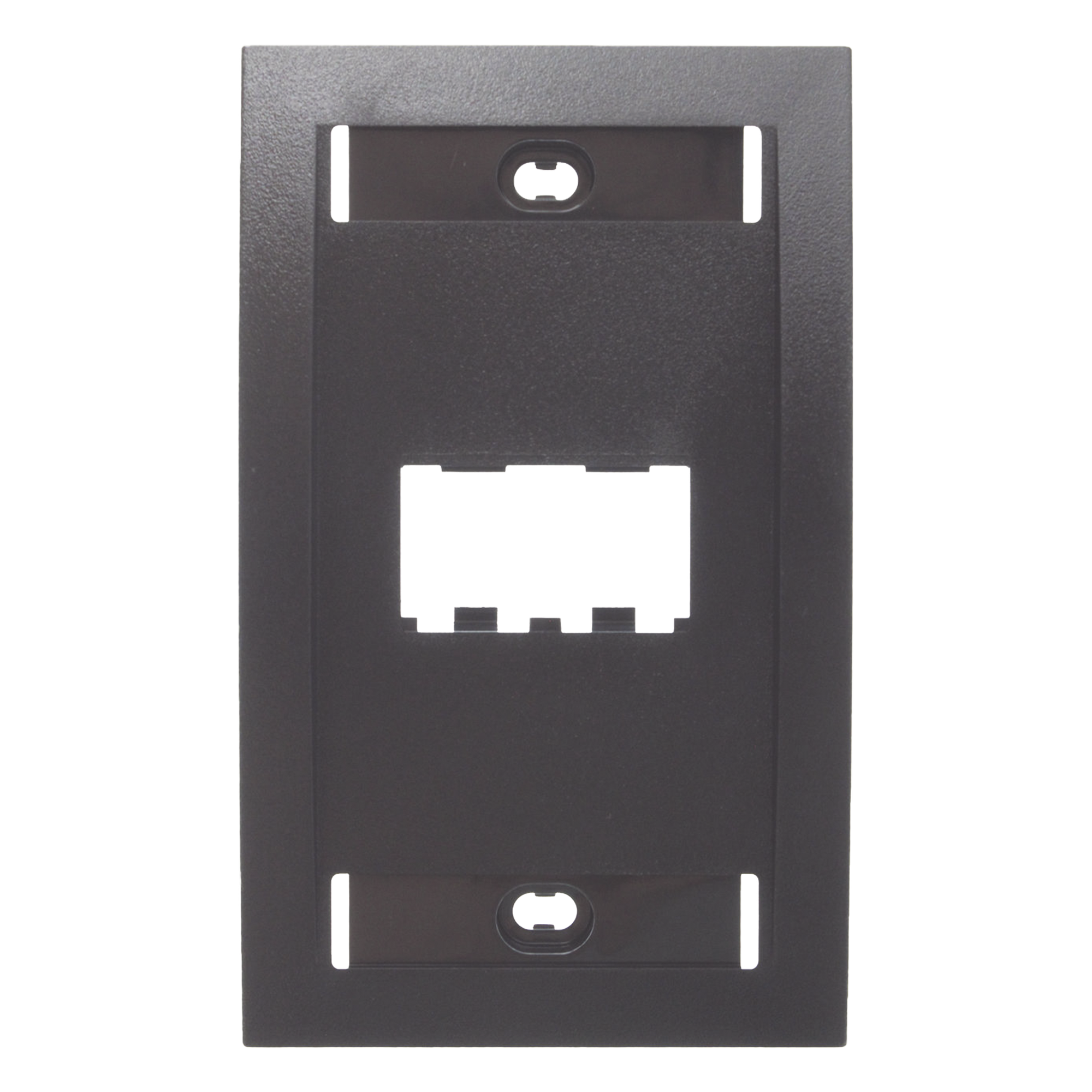 Placa de Pared Vertical / 2 Puertos Mini-Com / Con Espacio para Etiquetas / 2.75 x 4.5 pulgadas / Negro — PANDUIT · SKU CFPE2BLY