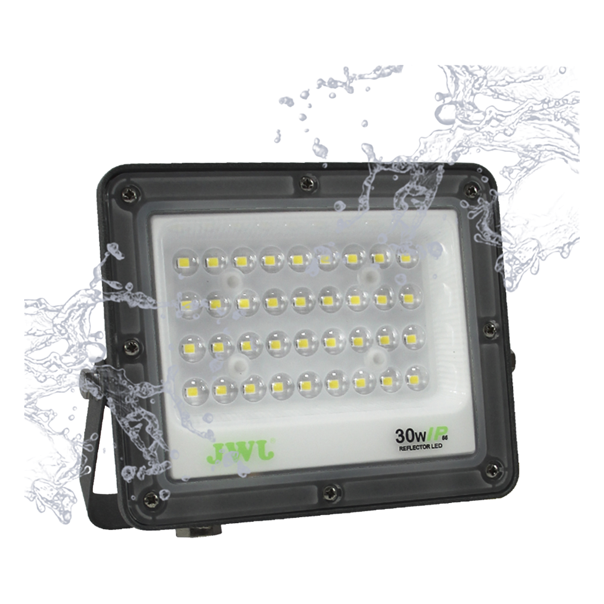 Reflector tipo lupa / 200 W / 20 000 lm / 110-240 Vca / IP66 / 6500 K / 14.9 x 11.0 x 1.0 in — JWJ · SKU JLRE-L200