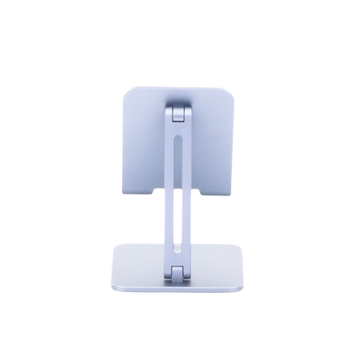 Soporte de Aluminio para IPad & Tablet | Plegable |Angulo Ajustable de 180° y 270° | Base Antideslizante | Protección  de Silicona | Amplia Compatibilidad con dispositivos de 7.9'' a 12.9'' | Aluminio Solido | Color Gris