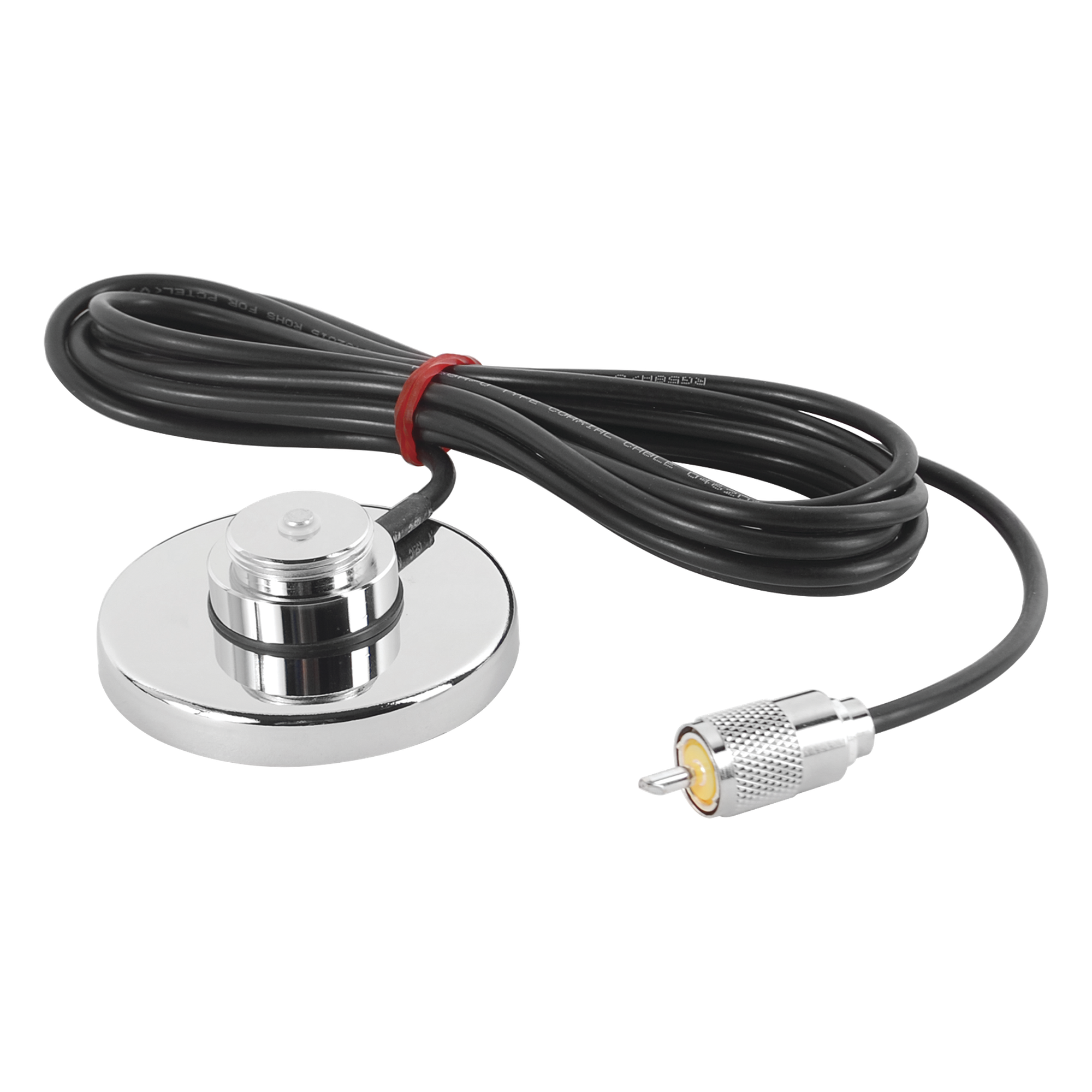 Montaje Magnético para Antena / NMO 3/4" / Cable RG58U 3.5 m (11.5 ft) / Conector UHF Macho PL259 / 50Ω / Exterior — PCTEL · SKU GV2