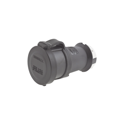 Conector Industrial con Bloqueo de Media Vuelta / 30 A 120/208 V CA / Nema L21-30R / 4 Polos 5 Hilos / Color Blanco y Negro / Grado Industrial