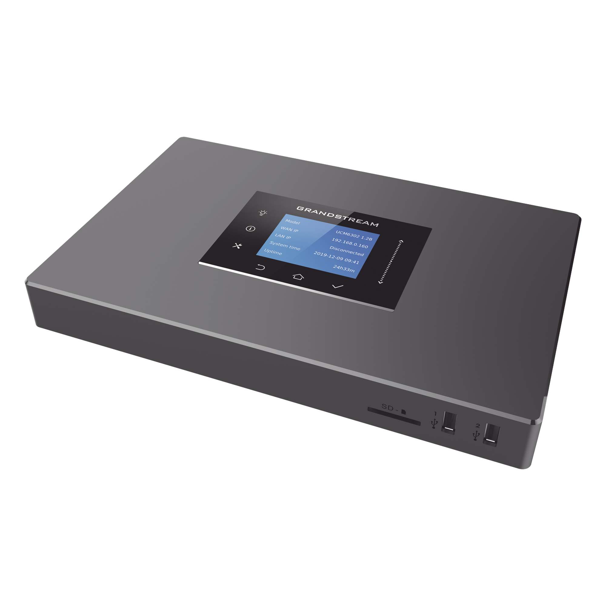 Conmutador IP-PBX / 1000 Usuarios / 150 Llamadas Simultáneas / 2 FXO / 2 FXS / Comunicaciones Unificadas Híbrido