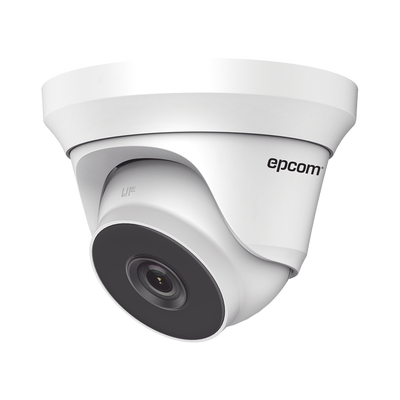 Turret TURBOHD 2 Megapixel (1080p) / Lente 2.8 mm / 50 mts IR EXIR / Exterior IP66 / METAL / Ultra Baja Iluminación / 4 Tecnologías · SKU E8-TURBO-X5W