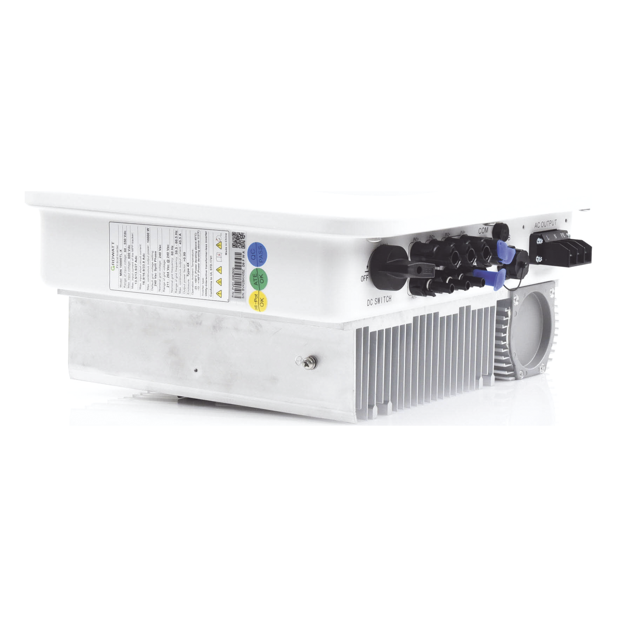 Inversor de Interconexión / 10 kW / 220 Vca / 3 MPPT / Eficiencia 98.1% / WiFi Integrado / IP65