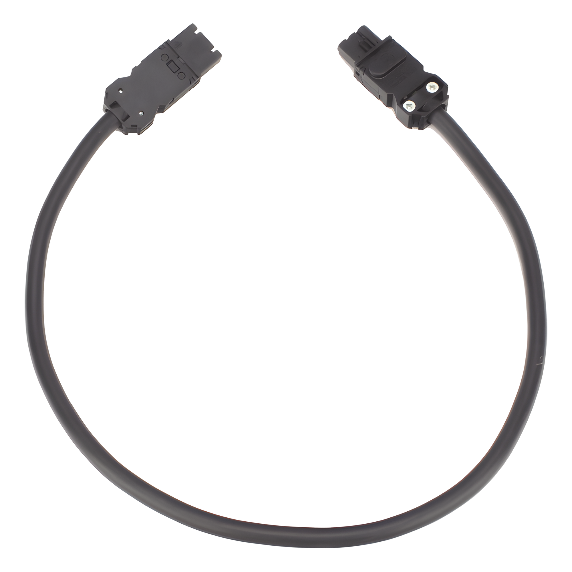 Cable de Unión para Lámparas LED / Conexión Daisy Chain hasta 4 Unidades / 60 cm / 3 Polos / Voltaje Universal 100-240V AC / Sistema Clic sin Herramientas