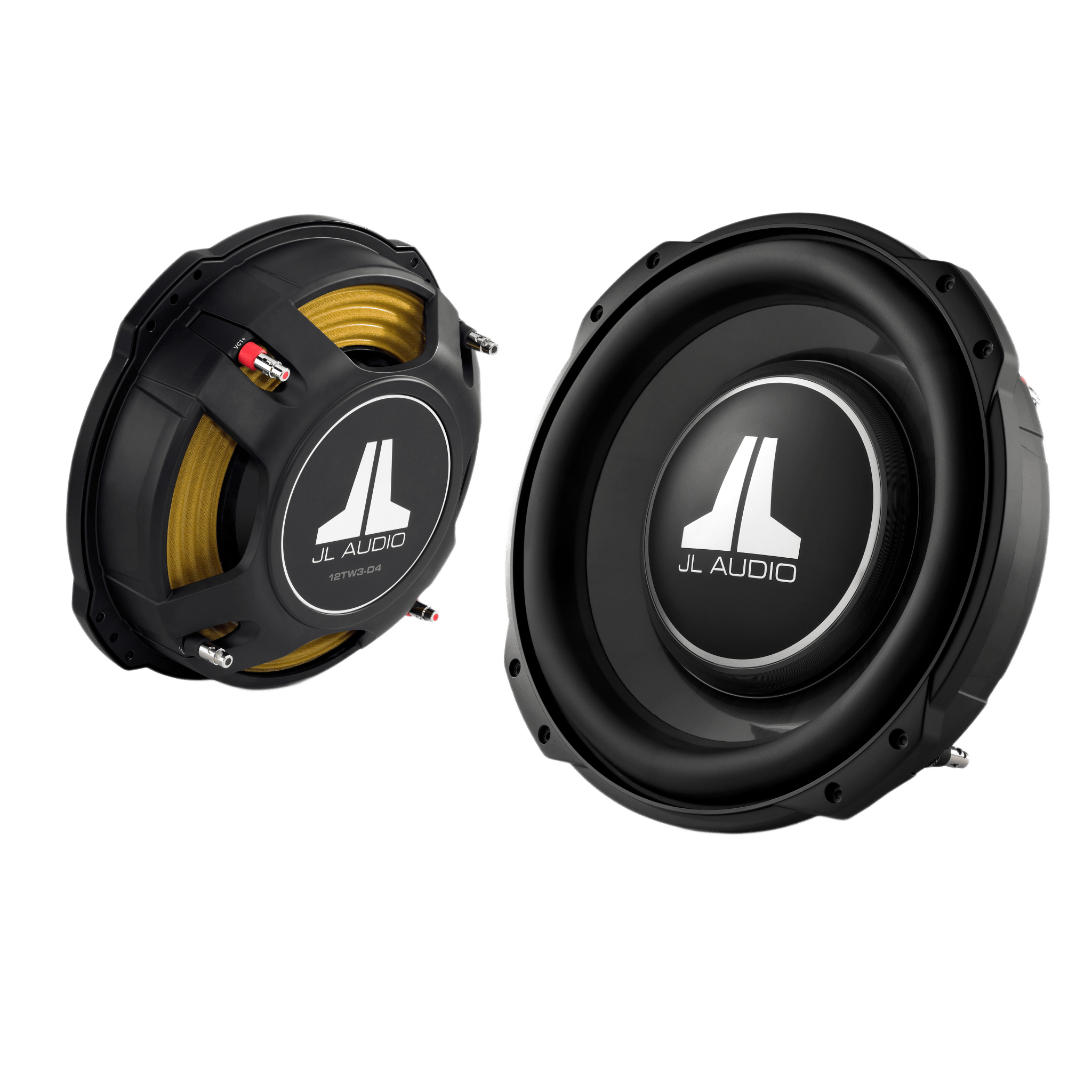 Subwoofer Thin-line / 10 Pulgadas / 400 W RMS / Bobina Dual 4 Ohmios / Montaje 3.5 pulgadas / Rango 25 a 200 Hz — JL AUDIO · SKU 10-03044-00