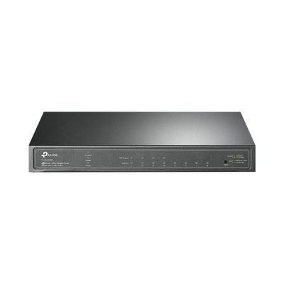 Switch Omada / 8 Puertos Gigabit  / 4 Puertos PoE+ 802.3at/af / Presupuesto PoE 62 W / 30 W por Puerto / Gestión Cloud Omada / L3 Static Routing / Sin Ventilador / Metal
