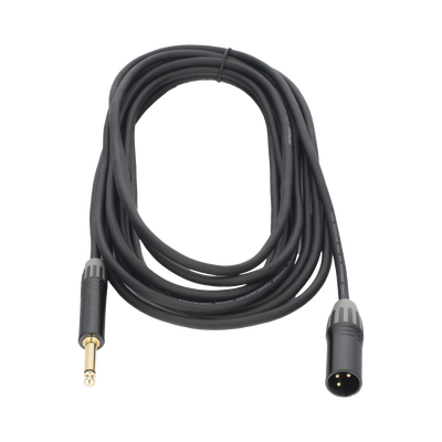 Cable de Audio | XLR 3 Polos Macho a Plug 1/4 in mono | Conector Seetronic Serie M SCMF3 - MP2X | Longitud 5m