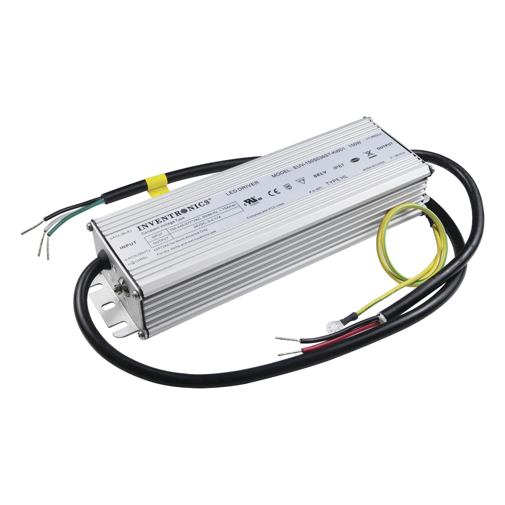Fuente de Poder / 36 Vcc / 150 Watts / Cámaras Panovu y PTZ IP — HIKVISION · SKU EUV-150S036ST-KW02