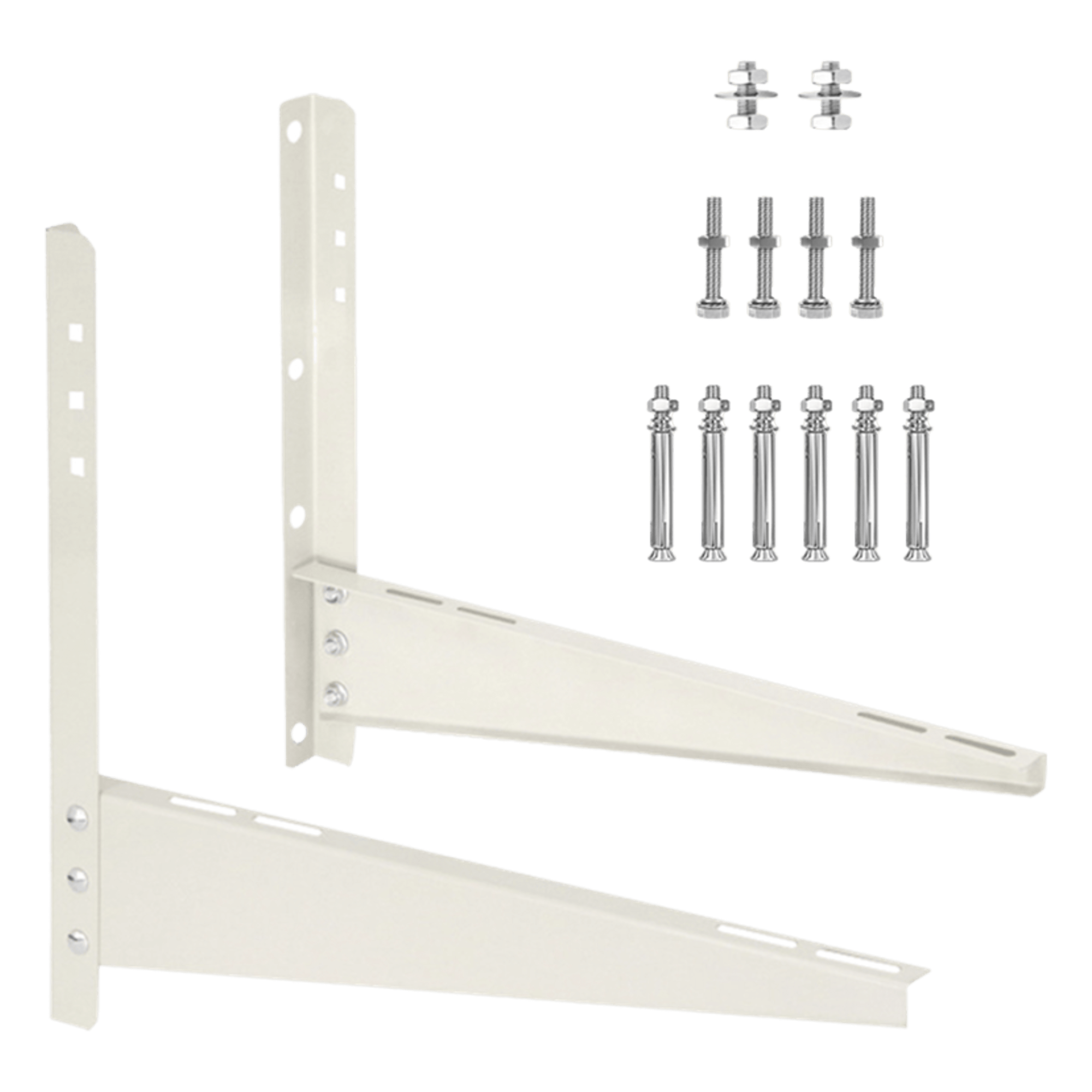 Base Universal para Minisplit / Montaje en Pared / 1 a 2.5 Ton / Acero Galvanizado y Aluminio / 542 x 46 x 235 mm / 1.78 x 0.15 x 0.77 pies — PRECISION · SKU PST-MIN-W