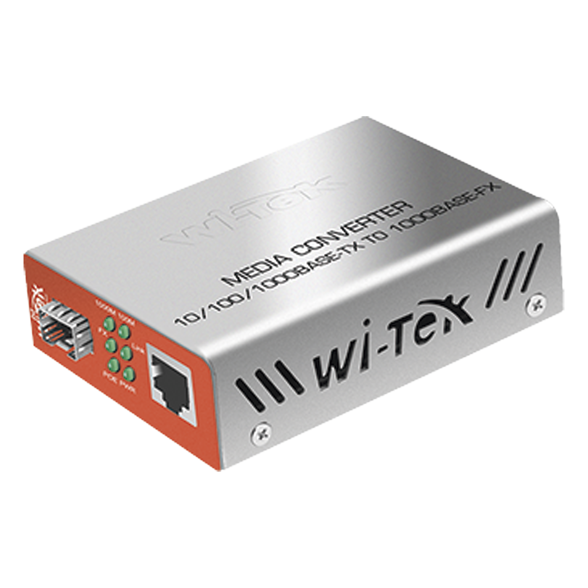 Convertidor de Medios PoE / RJ45 Gigabit 802.3af/at / SFP 1G / Alcance PoE 100 m (328.1 ft) / Fibra 25 km — WI-TEK · SKU WI-MC-111GP