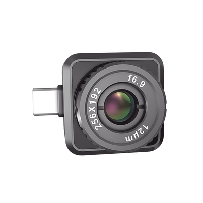 Mini2Plus V2 - Cámara Termográfica para Smartphone con Enfoque Manual / 256 x 192 / SuperIR / Rango: -20°C a 400°C / ±2°C o ±2 % Margen / Compatible iOS y Android / Conector Tipo USB-C y Lightning / IP40