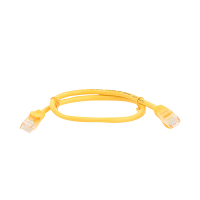 Cable de Parcheo UTP Cat5e - 0.5 Metros (1.64 Pies) - Amarillo