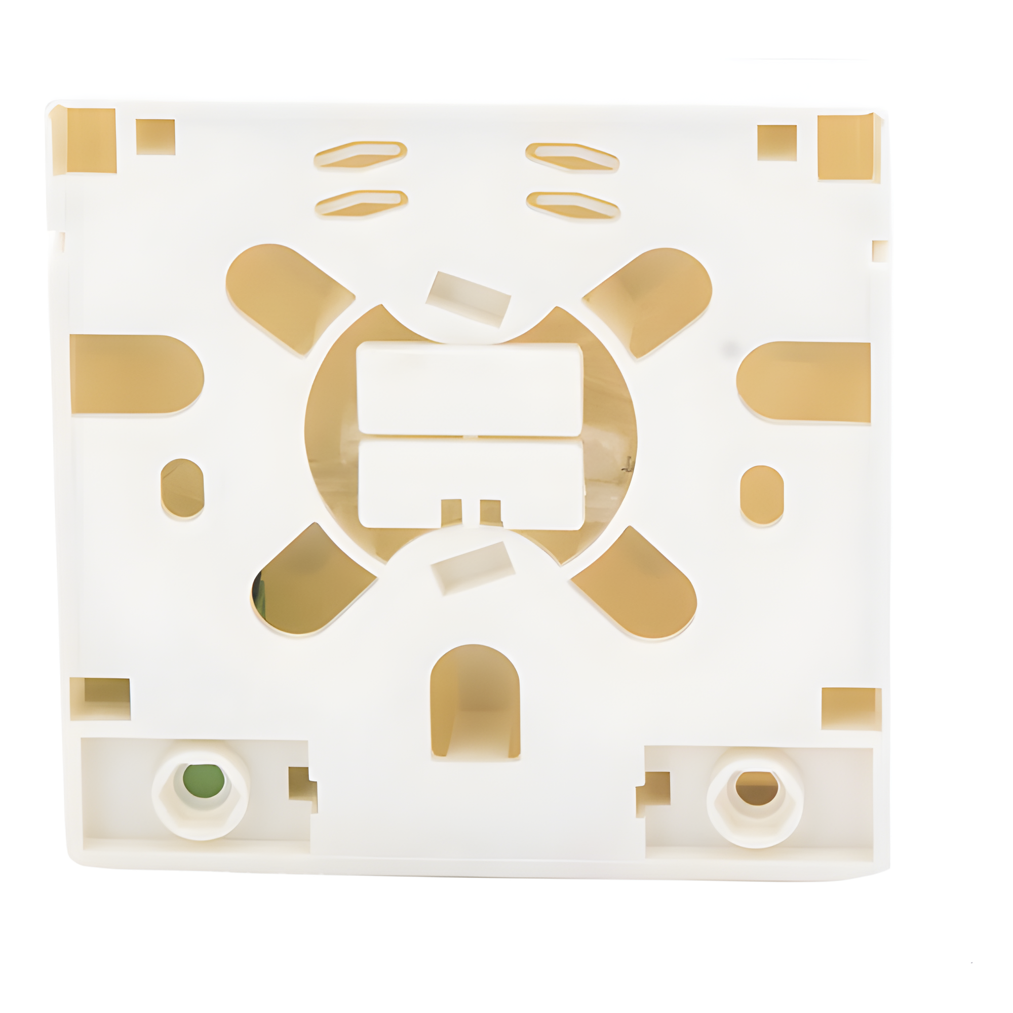 Roseta de Fibra Óptica / 86x86x25 mm / Acoplador SC/APC / IP30 / 4 Direcciones de Entrada