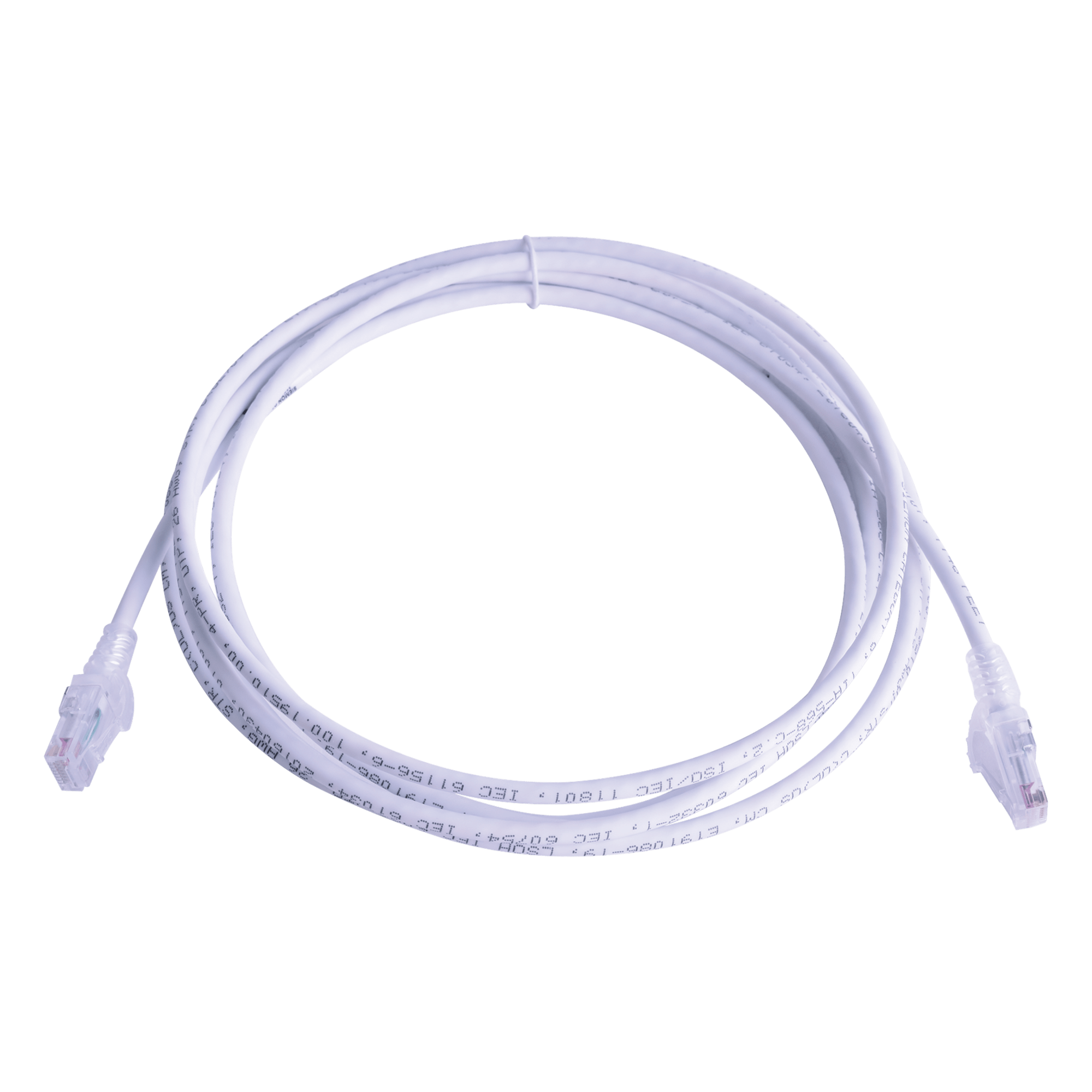 Patch Cord Cat6 UTP / CM-LS0H / 3.05 m (10 ft) / 26 AWG / Alta Densidad / PoE++ / Blanco — SIEMON · SKU MC6-10-02B