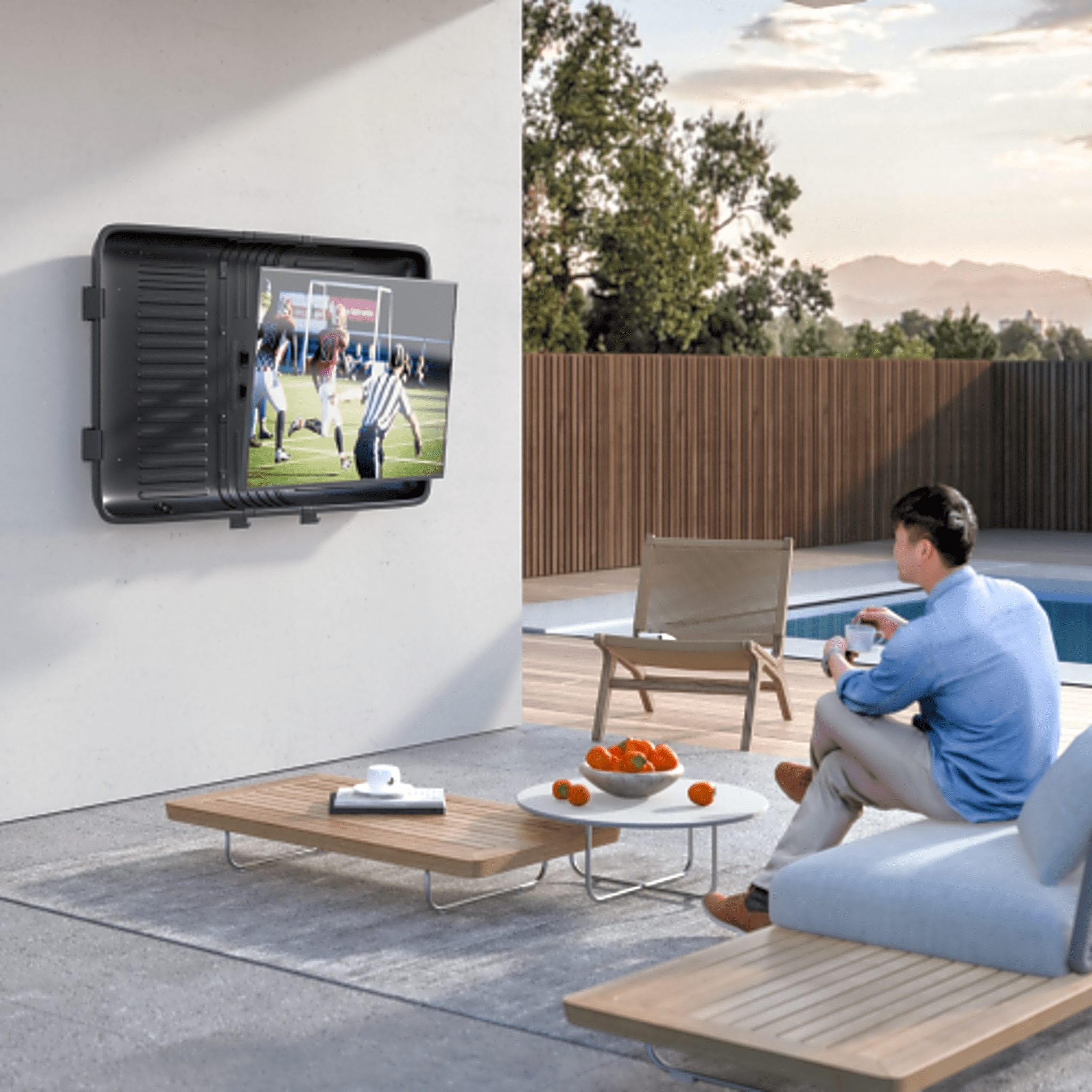 ENCLOSURE PARA PANTALLA HASTA 75" |  RESISTENTE  A INTEMPERIE MONTURA PARED | CAPACIDAD  DE CARGA MAX. 50 KG