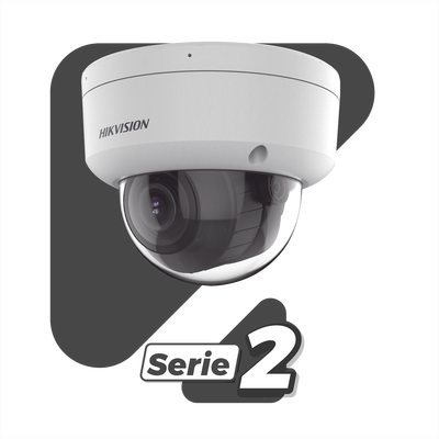 [Dual Light + 2 Micrófonos Integrados] Domo IP 2 Megapixel / Lente Mot.  2.8 A 12 mm / 40 mts Luz Blanca + 40 mts IR) / ACUSENSE / Exterior IP67 / IK10 / WDR 120 dB / PoE / ONVIF / Alarmas I/O / Micro SD / Metal / ACUSEEK