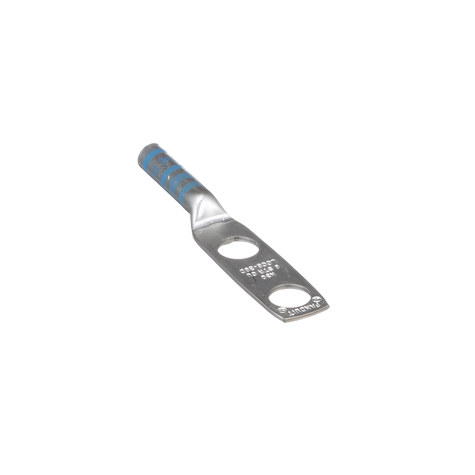 Zapata de Compresión / Calibre 6 AWG / Doble Barreno 3/8" (9.5 mm) / Espaciado 25.4 mm (1") / 35 kV / 90°C — PANDUIT · SKU LCC6-38D-L