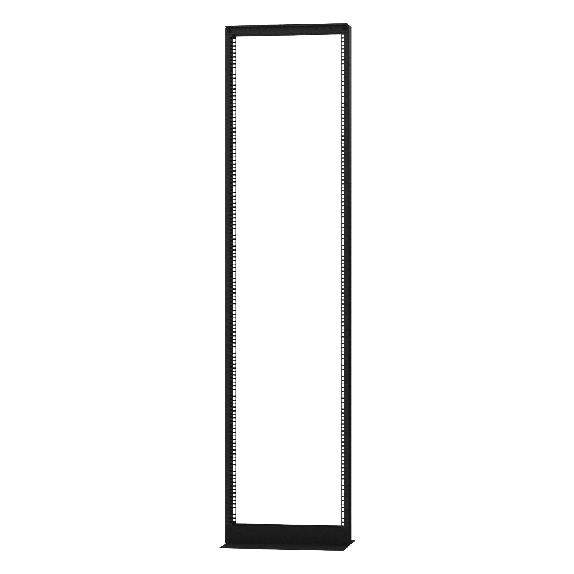 Rack 2 Postes / 45 UR / 19" EIA-310D / Carga 460 kg / Base L Anclaje a Piso / Acero Calibre 11 y 14