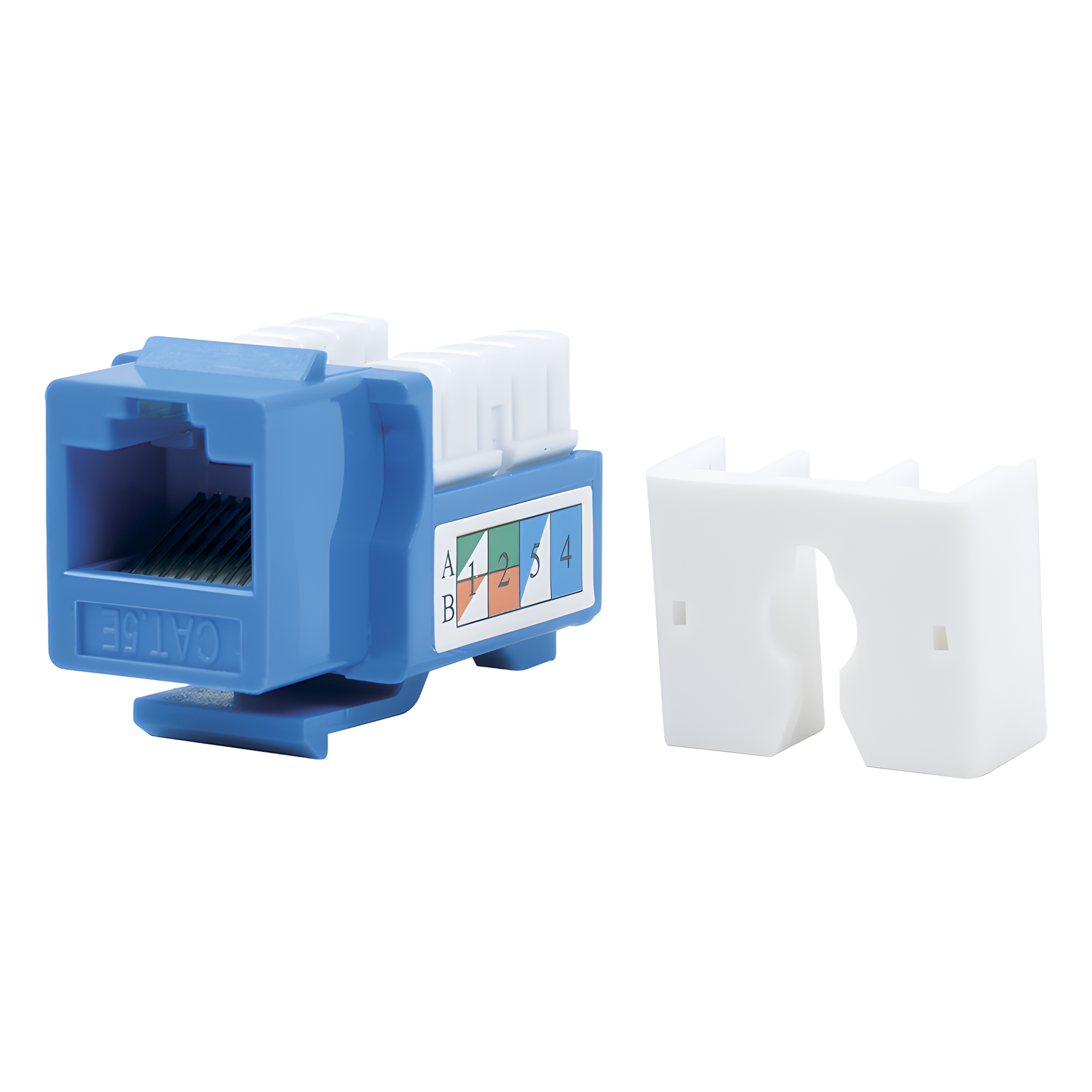 Módulo Jack Keystone / Cat5e / Terminación 110 / RJ45 / Sin Blindaje / Azul — LINKEDPRO BY EPCOM · SKU LP-KJ-505-BU