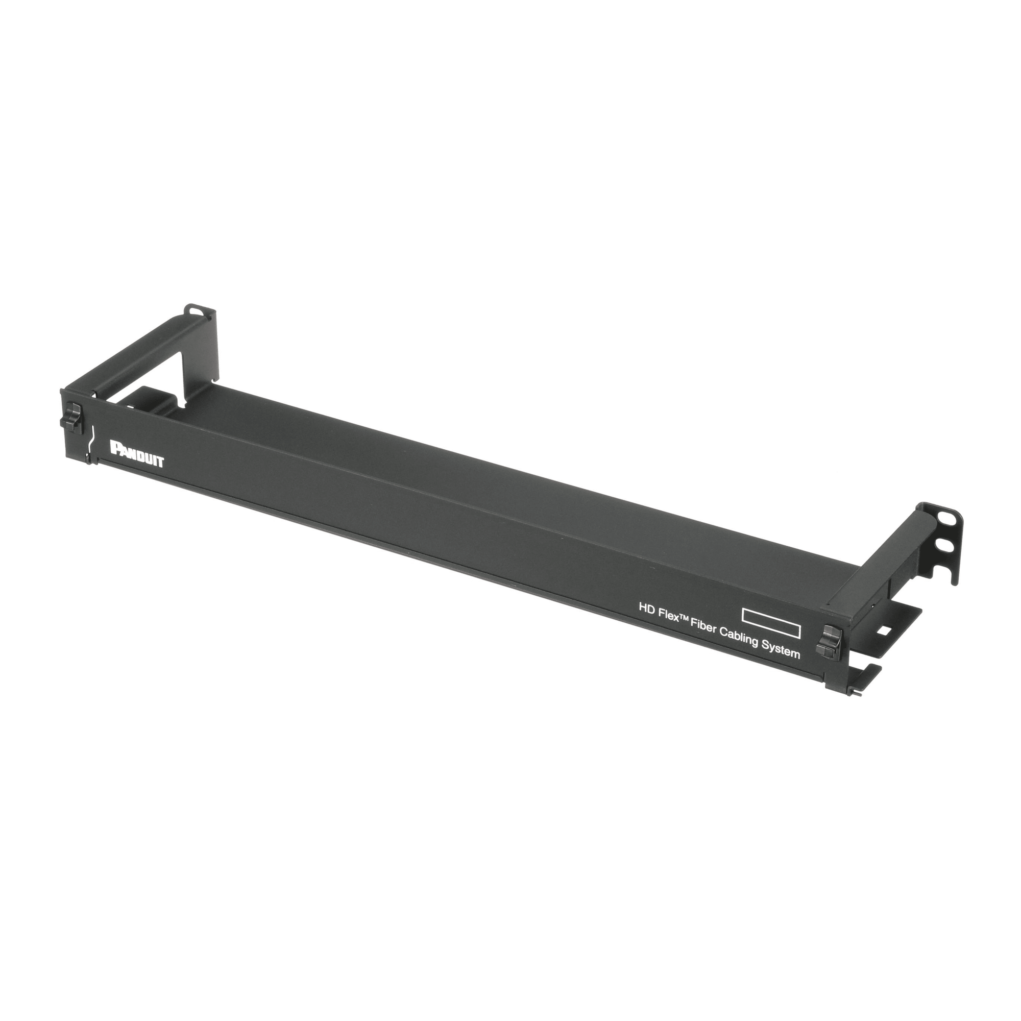 Organizador de Cables Frontal / 1 UR / Hasta 12 Casetes / 1728 Fibras / 3.28 ft / Negro — PANDUIT · SKU FLEX-FCM1UA