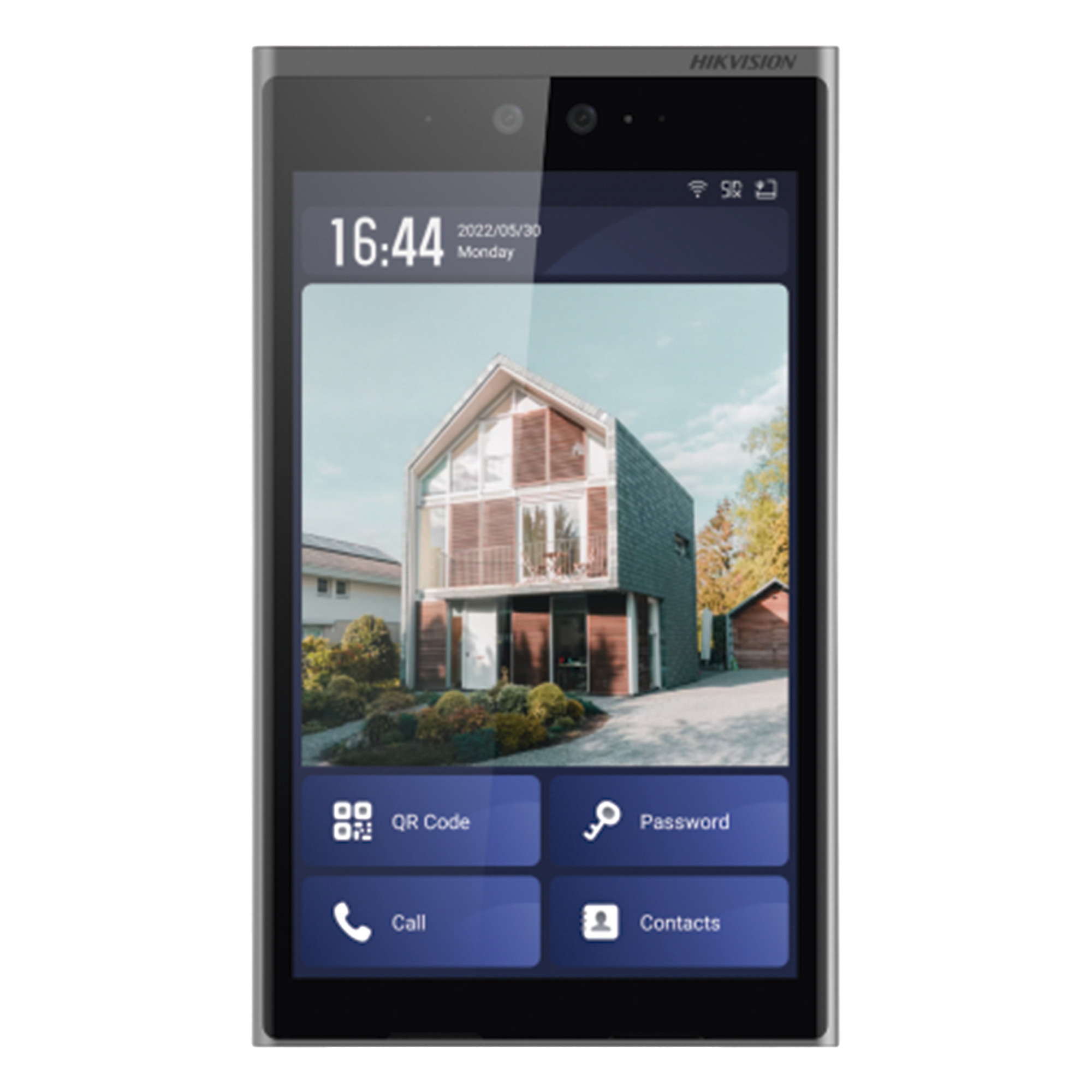 Frente de Calle IP / 2 Megapixel / Pantalla Táctil 10.1" / Reconocimiento Facial 0.3 a 2 m / 10,000 Rostros / IP65 / IK07 / Android — HIKVISION · SKU DS-KD9633-WBE6