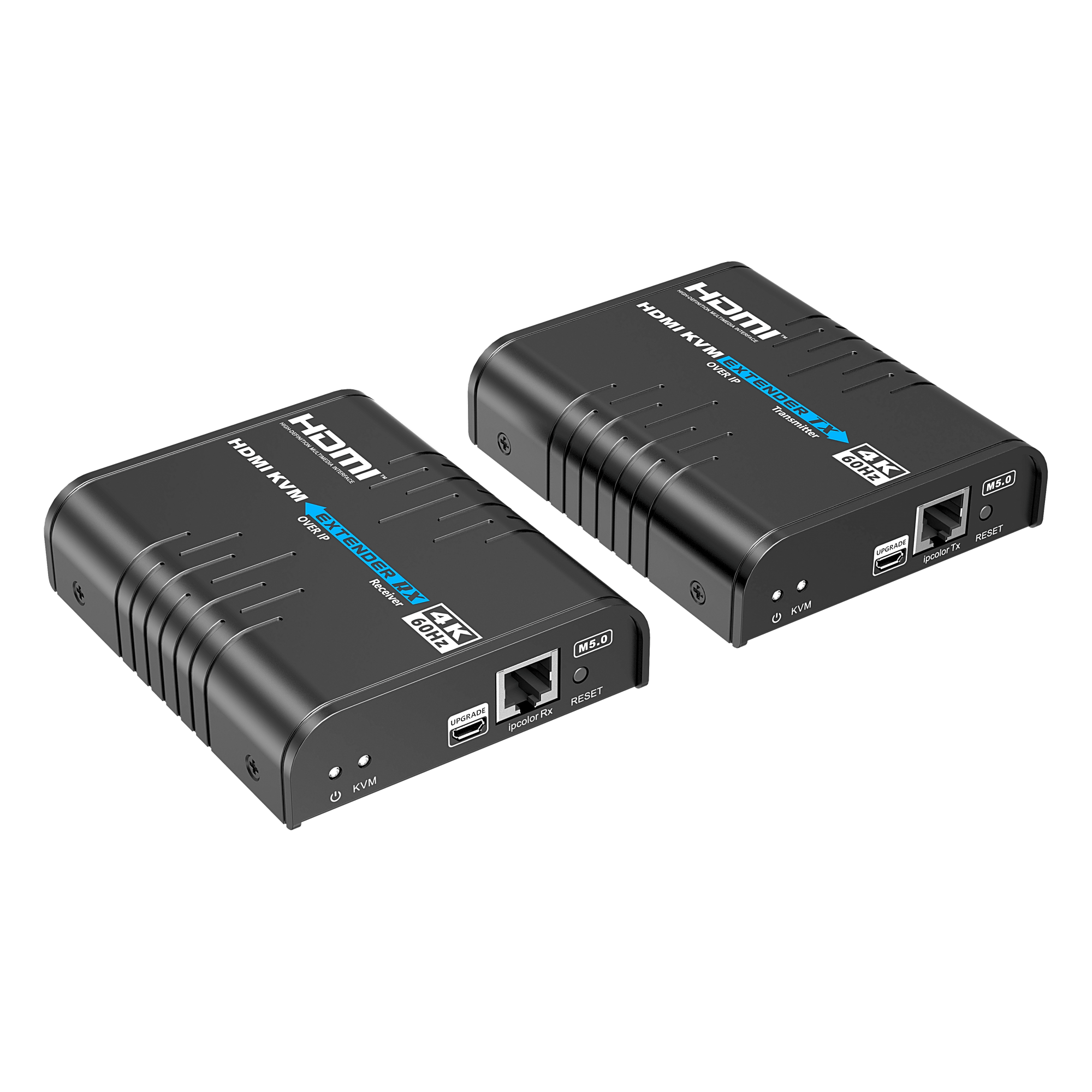 Extensor KVM HDMI / 4K 60 Hz / 120 m (393.7 ft) con CAT6 / 18 Gbps / HDCP 2.2 / Latencia 120-170 ms / IPColor Stream / Matriz 256x256