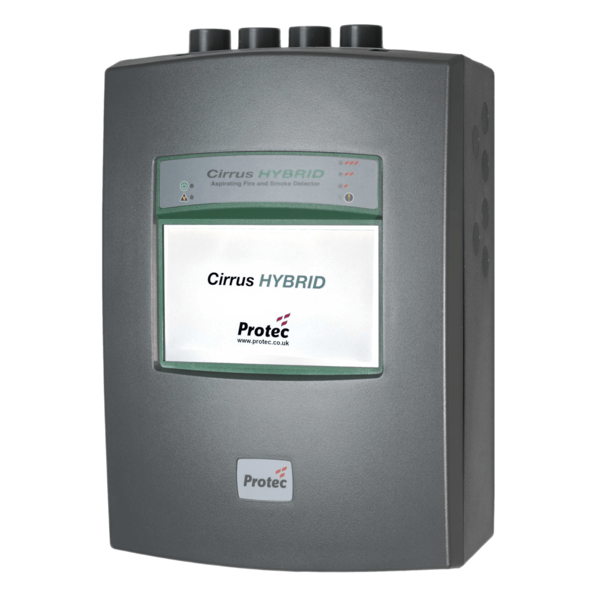 Detector de Humo por Aspiración / Híbrido CCD + EWSD / 4 Tubos 1 Zona / LCD Táctil 7" / Cobertura 2500 m² (8202.1 ft²) / IP30 — SAFE FIRE DETECTION INC. · SKU 61986H4-FMUL4
